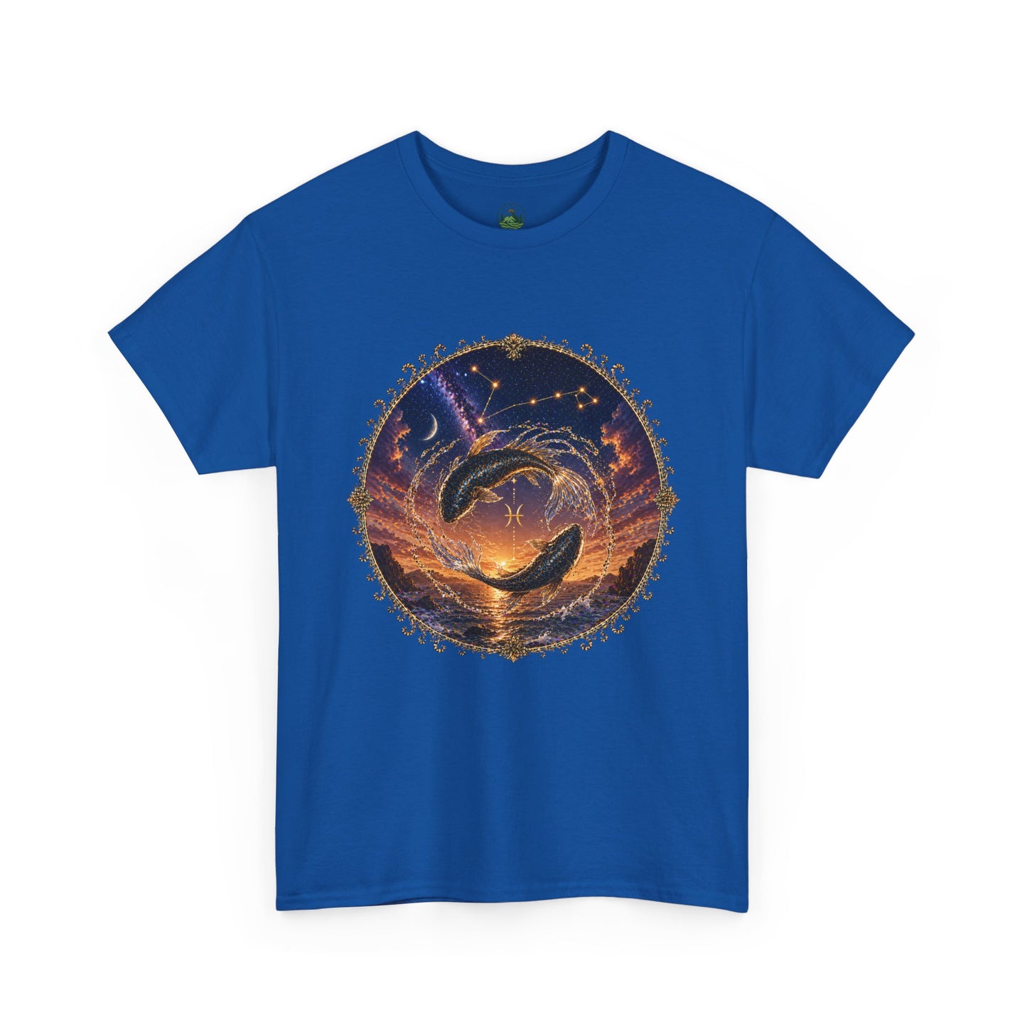 Pisces Zodiac T-Shirt – Dreamy Fish Cosmic Design | Spiritual & Aesthetic Astrology Tee