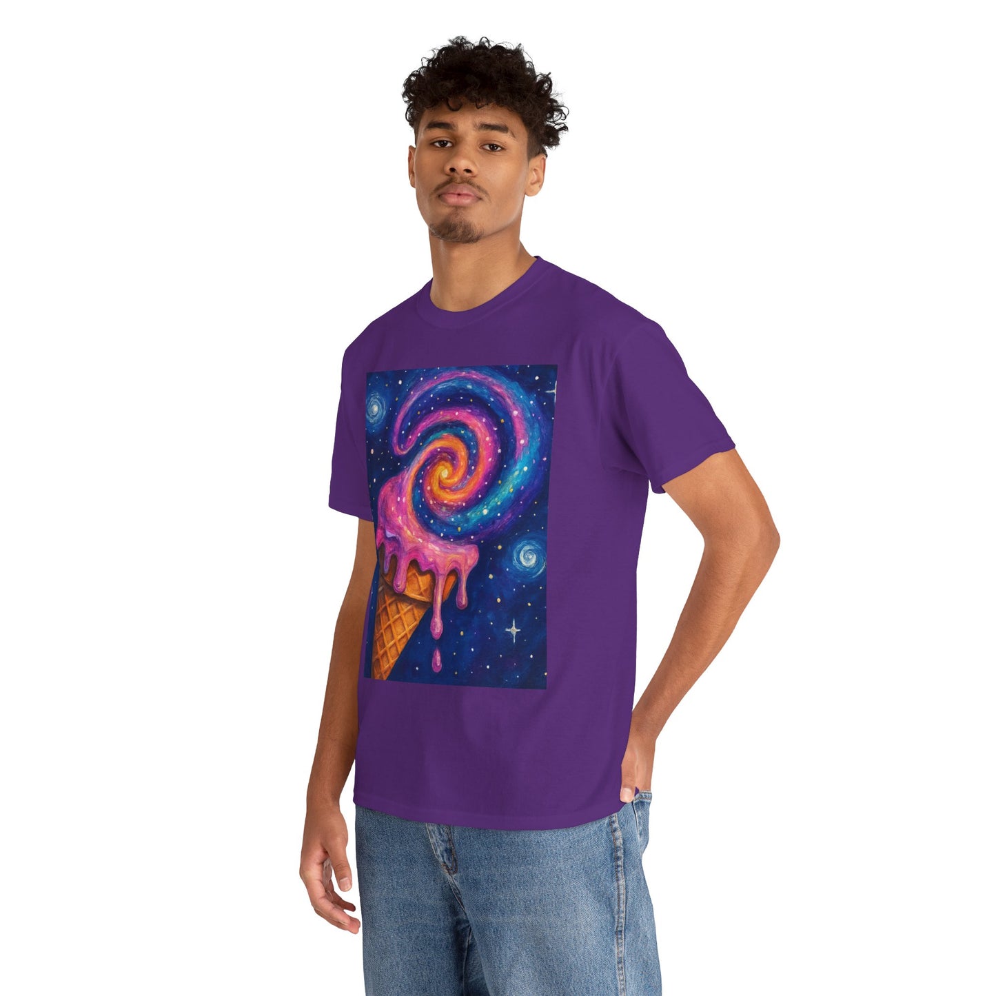 Ice Cream Galaxy T-Shirt – Fun Cosmic Aesthetic Tee