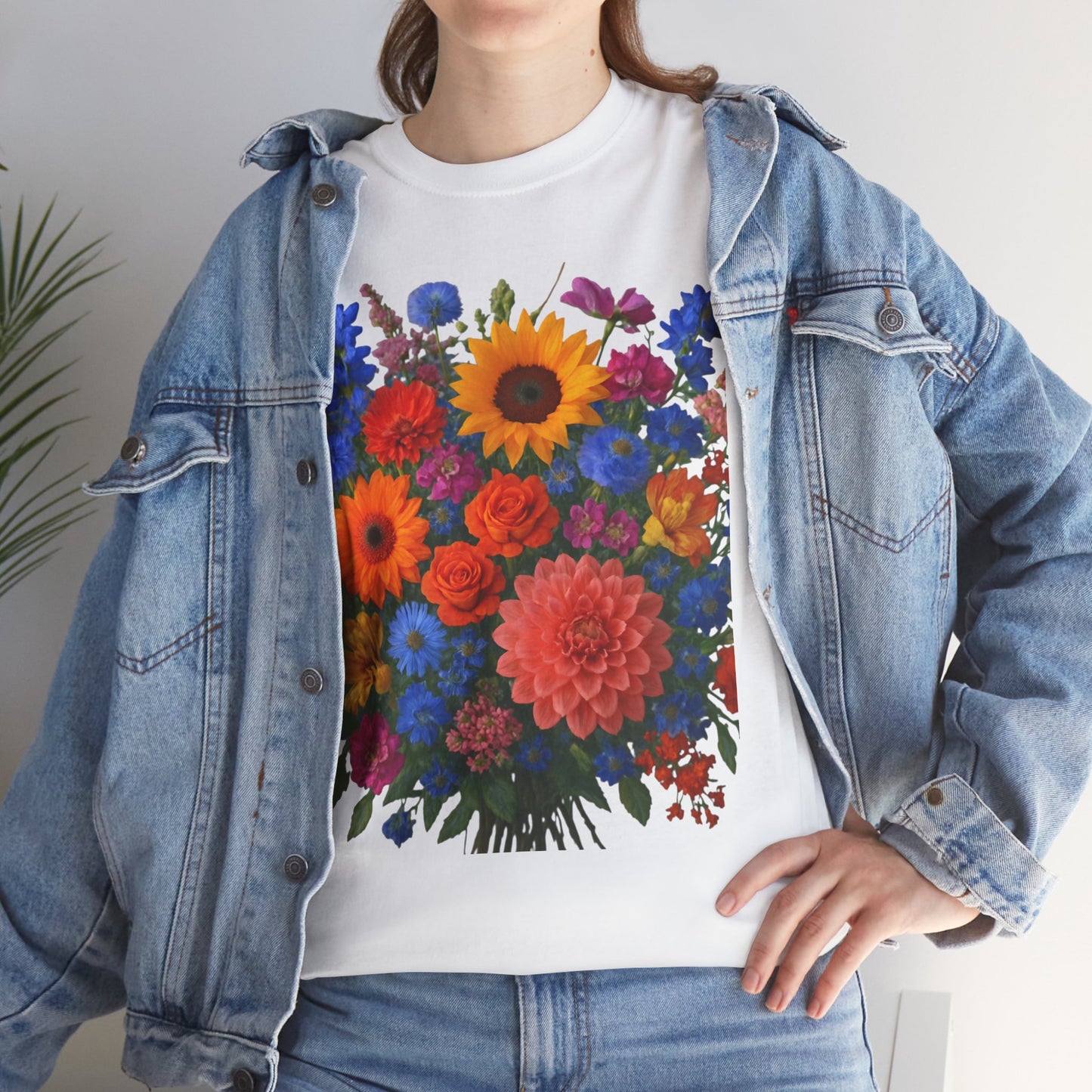 Garden Bouquet Flower T-Shirt – Summer Floral Aesthetic Tee