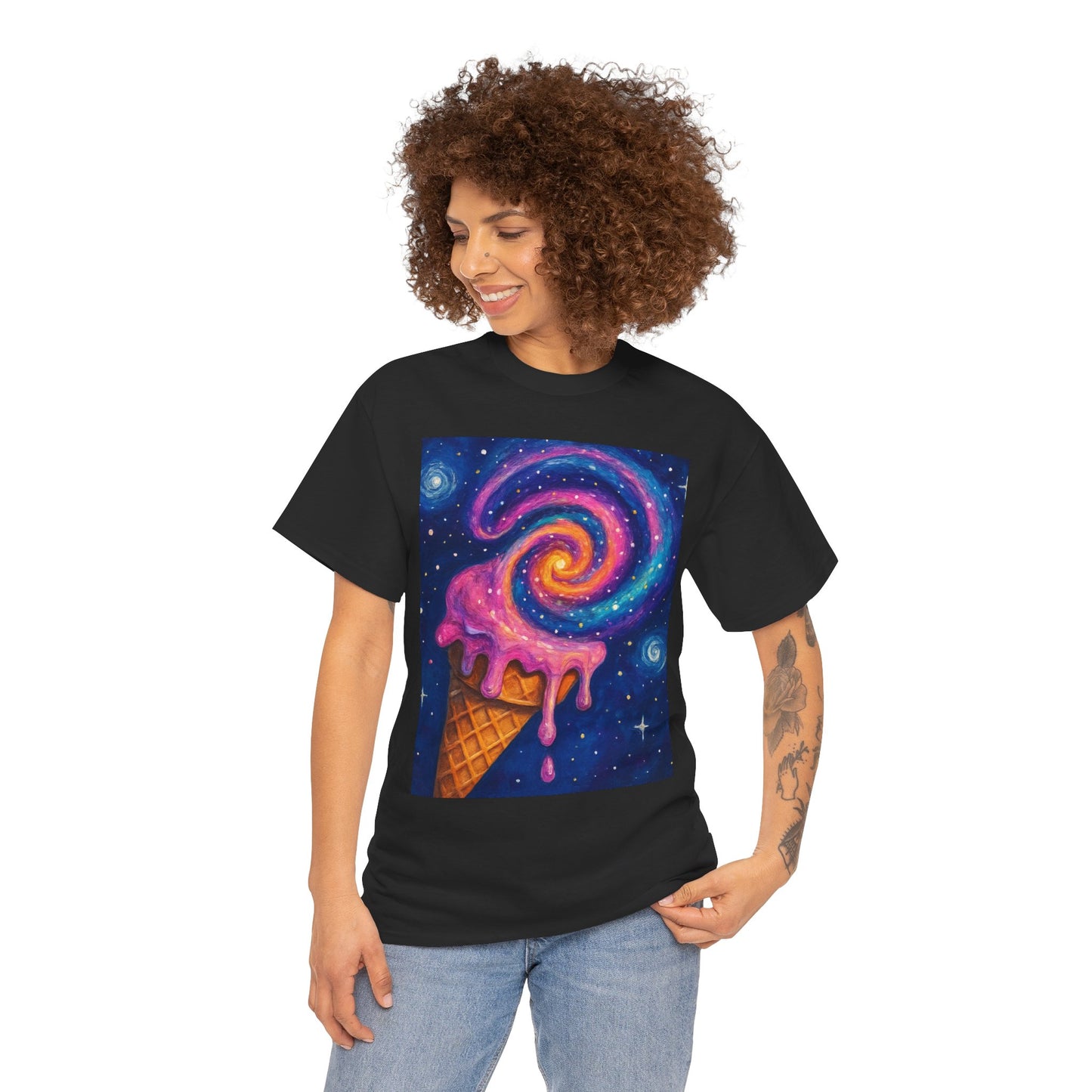 Ice Cream Galaxy T-Shirt – Fun Cosmic Aesthetic Tee
