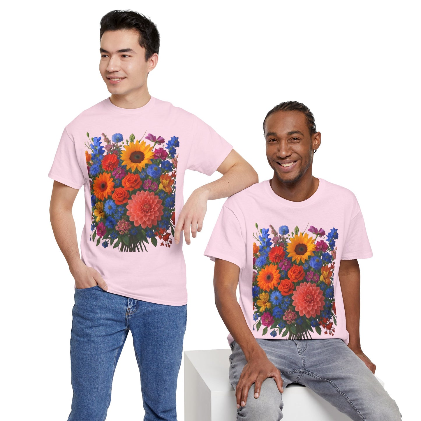 Garden Bouquet Flower T-Shirt – Summer Floral Aesthetic Tee