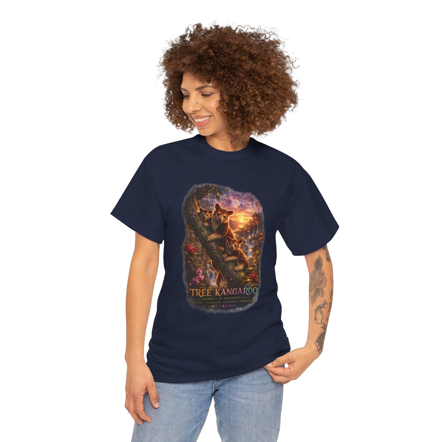 Tree Kangaroo T-Shirt – Mystic Forest Wildlife Design | Rare Nature Graphic Tee