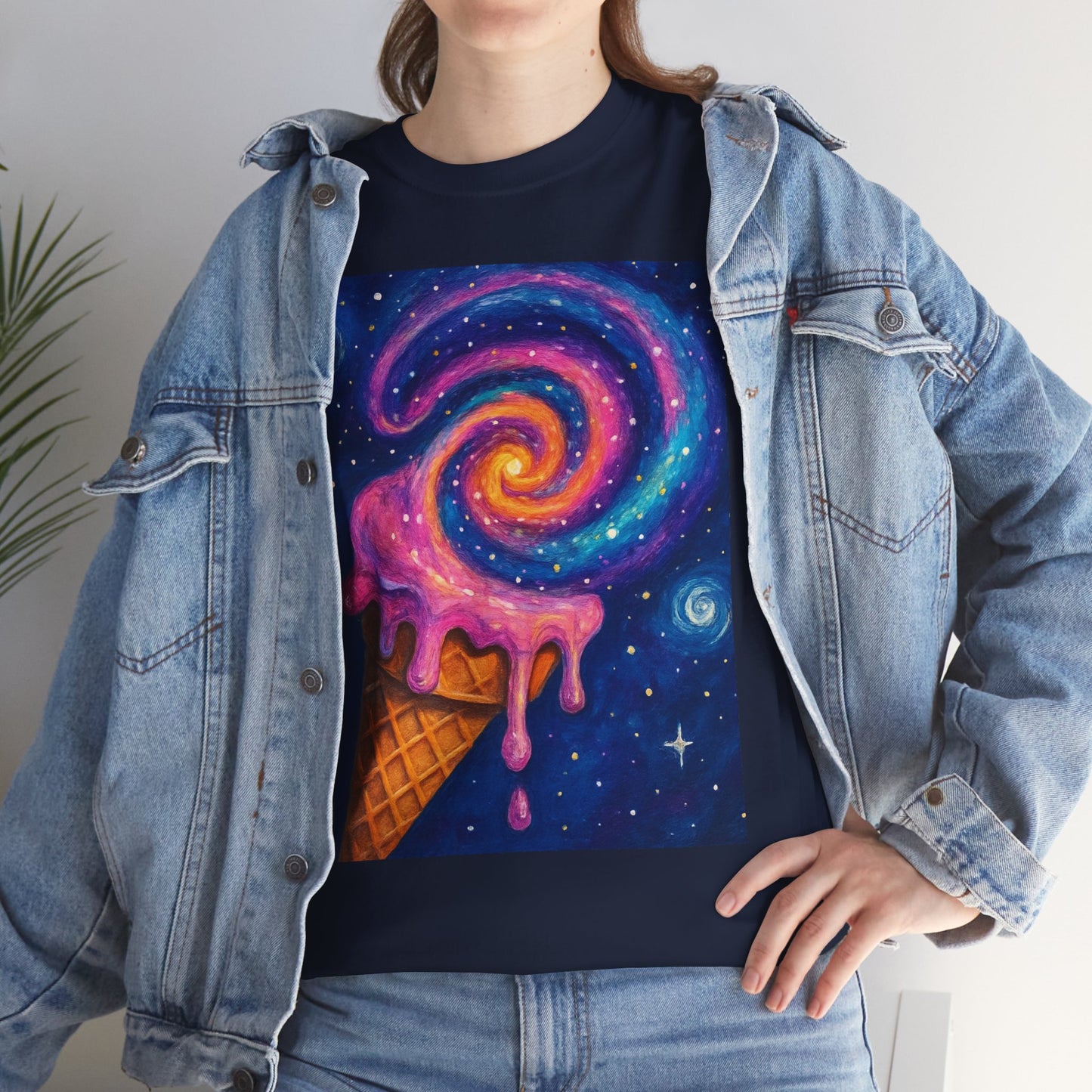 Ice Cream Galaxy T-Shirt – Fun Cosmic Aesthetic Tee