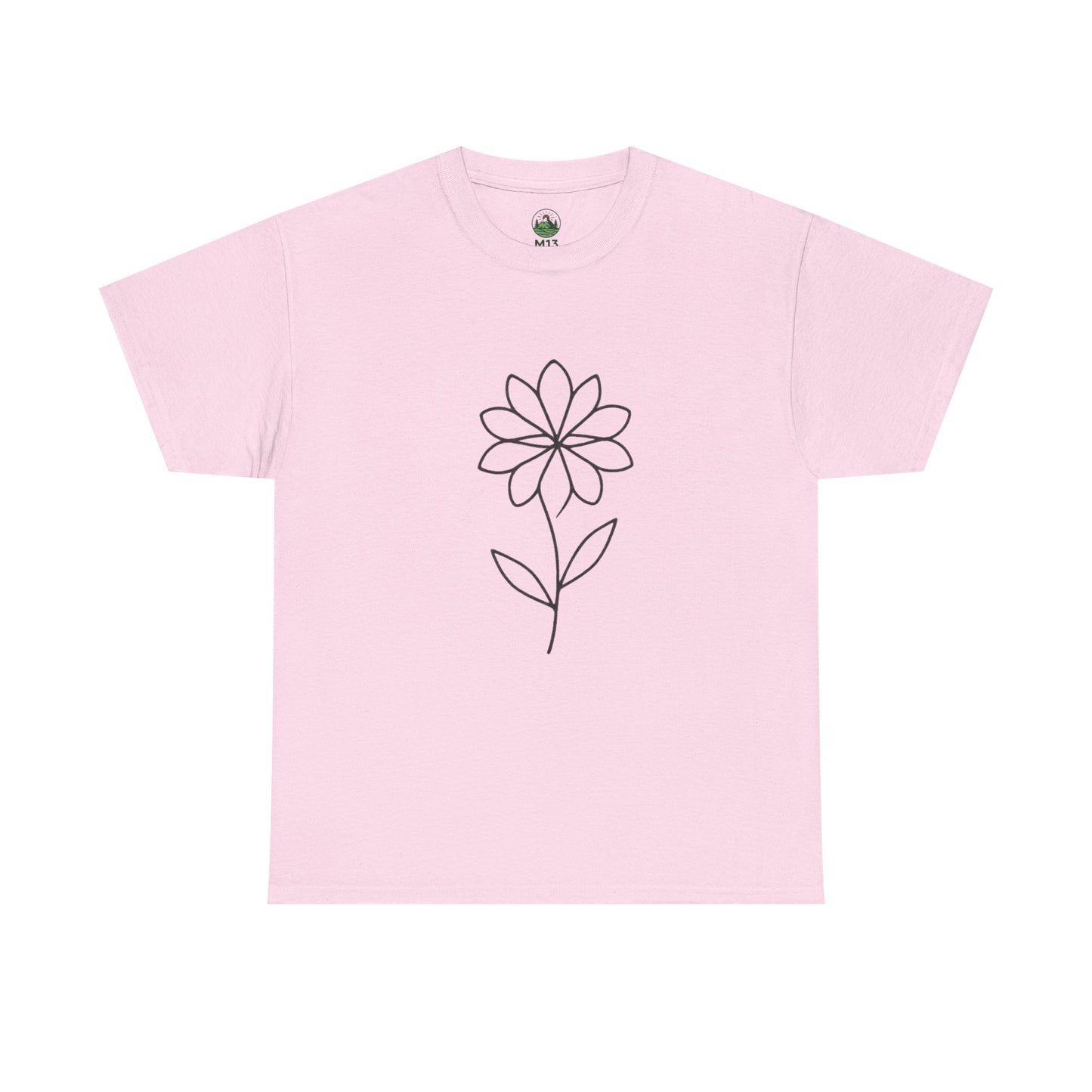 Minimalist Flower T-Shirt – Soft Floral Aesthetic Tee