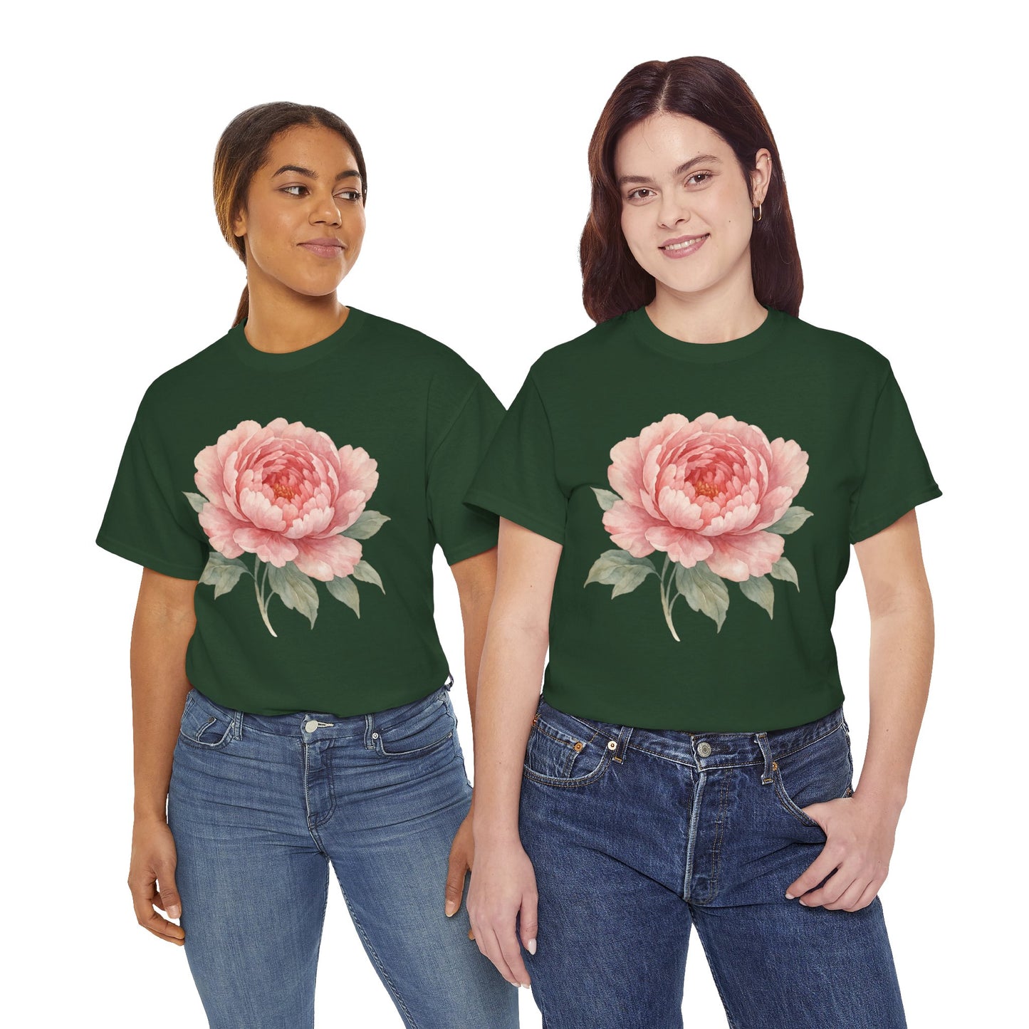 Peony Flower T-Shirt – Soft Floral Aesthetic Tee