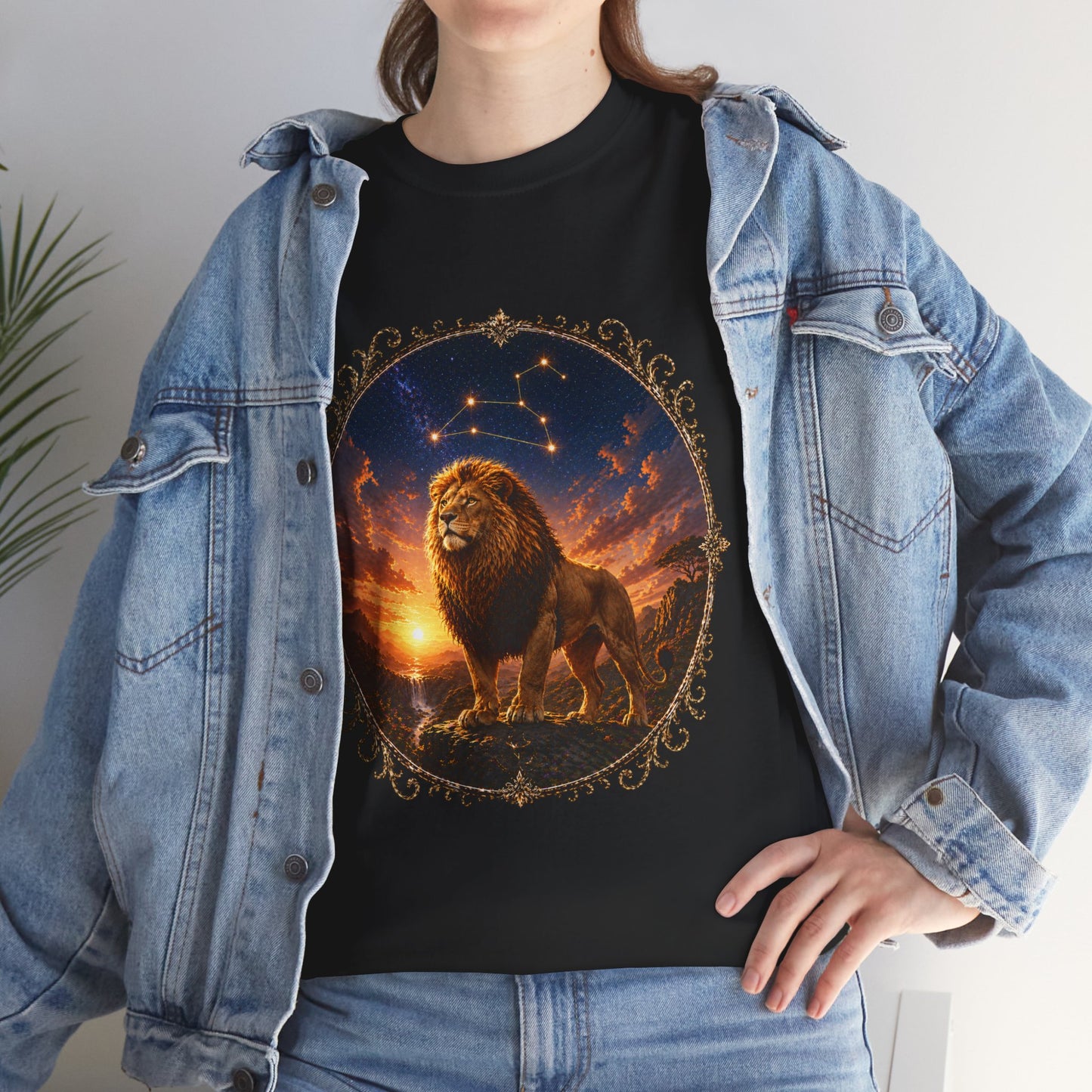 Leo Zodiac T-Shirt – Majestic Lion Cosmic Design | Bold Astrology Power Tee