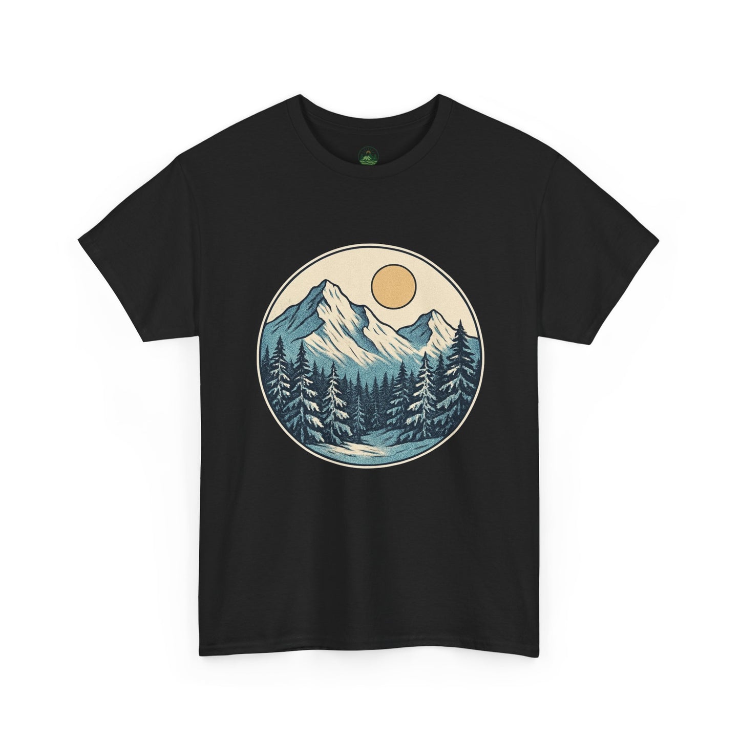Winter Sunrise T-Shirt – Minimalist Nature Landscape Tee