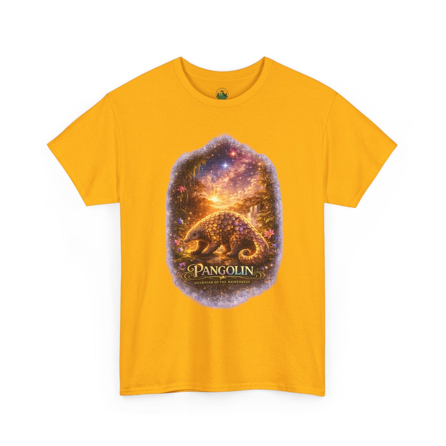 Pangolin T-Shirt – Mystic Forest Cosmic Design | Rare Wildlife Graphic Tee