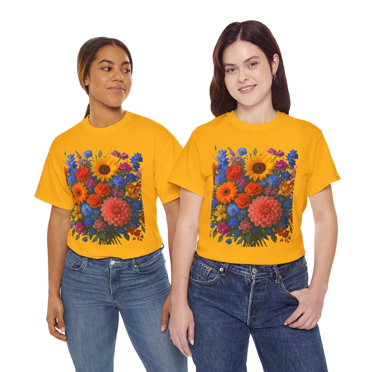 Garden Bouquet Flower T-Shirt – Summer Floral Aesthetic Tee