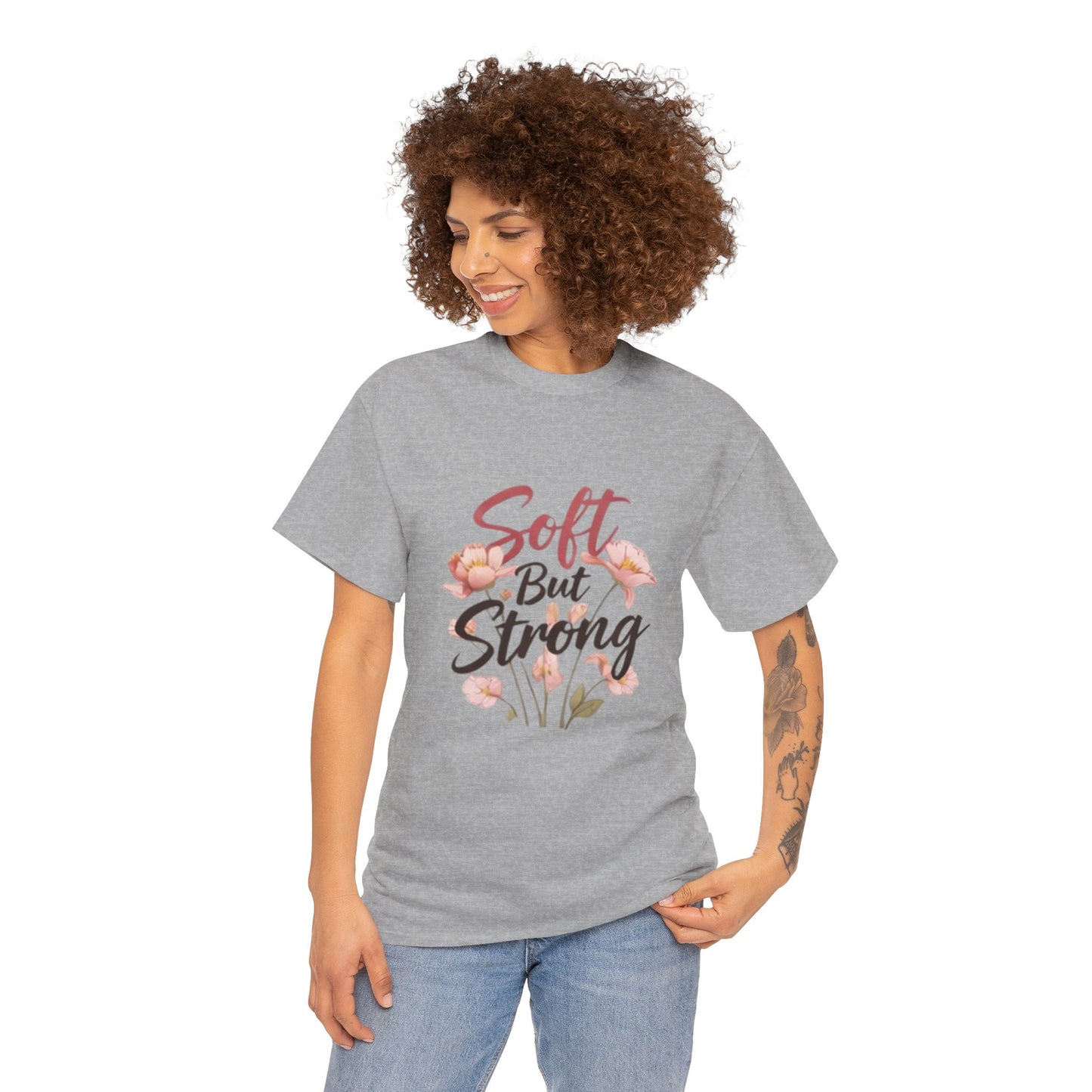 Soft but Strong Quote T- Shirt -Minimalist Aesthetic for Women