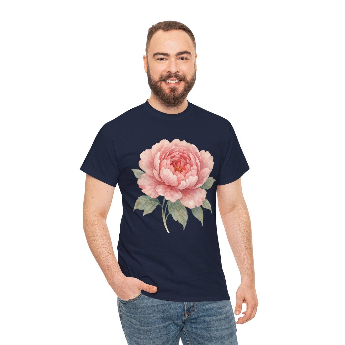Peony Flower T-Shirt – Soft Floral Aesthetic Tee