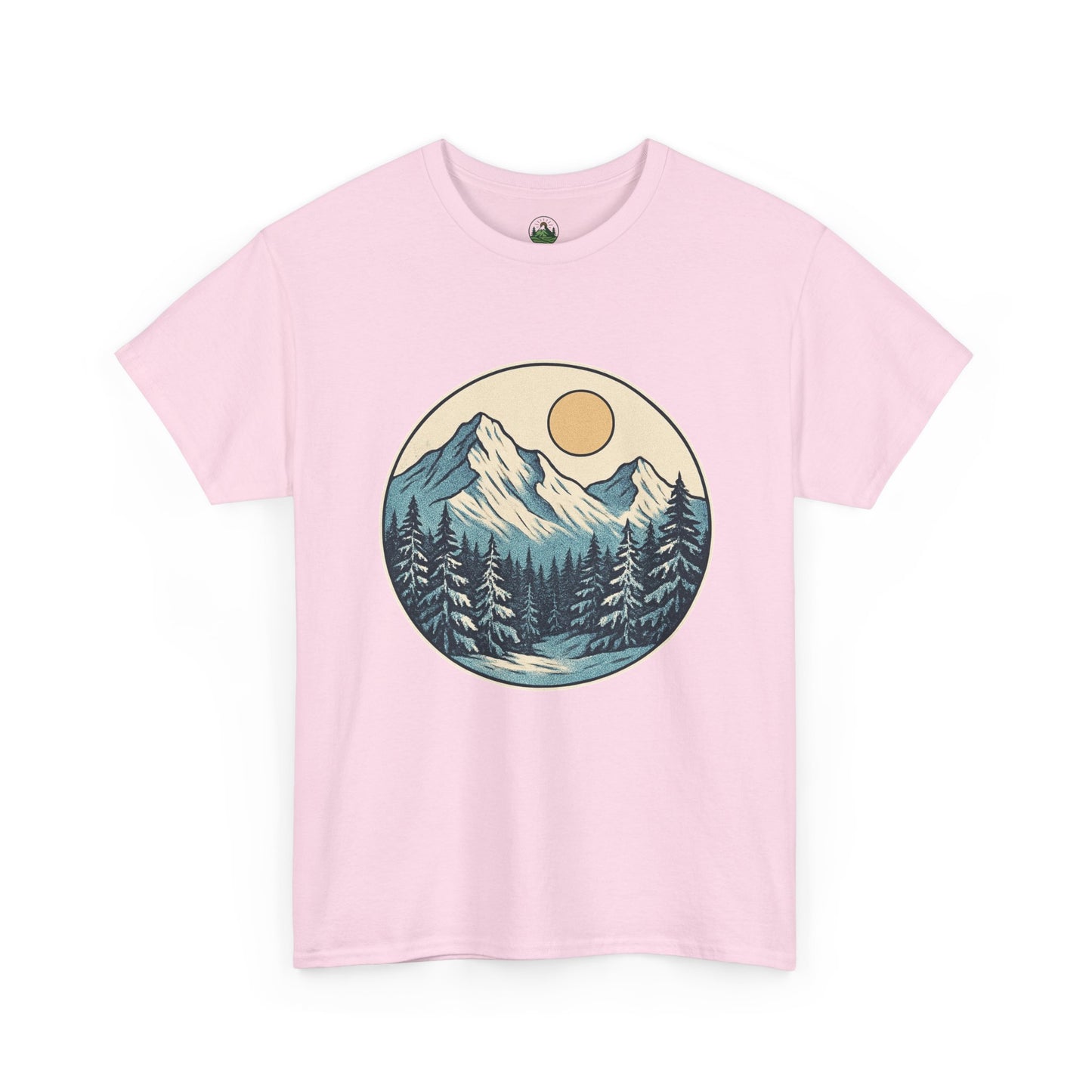 Winter Sunrise T-Shirt – Minimalist Nature Landscape Tee