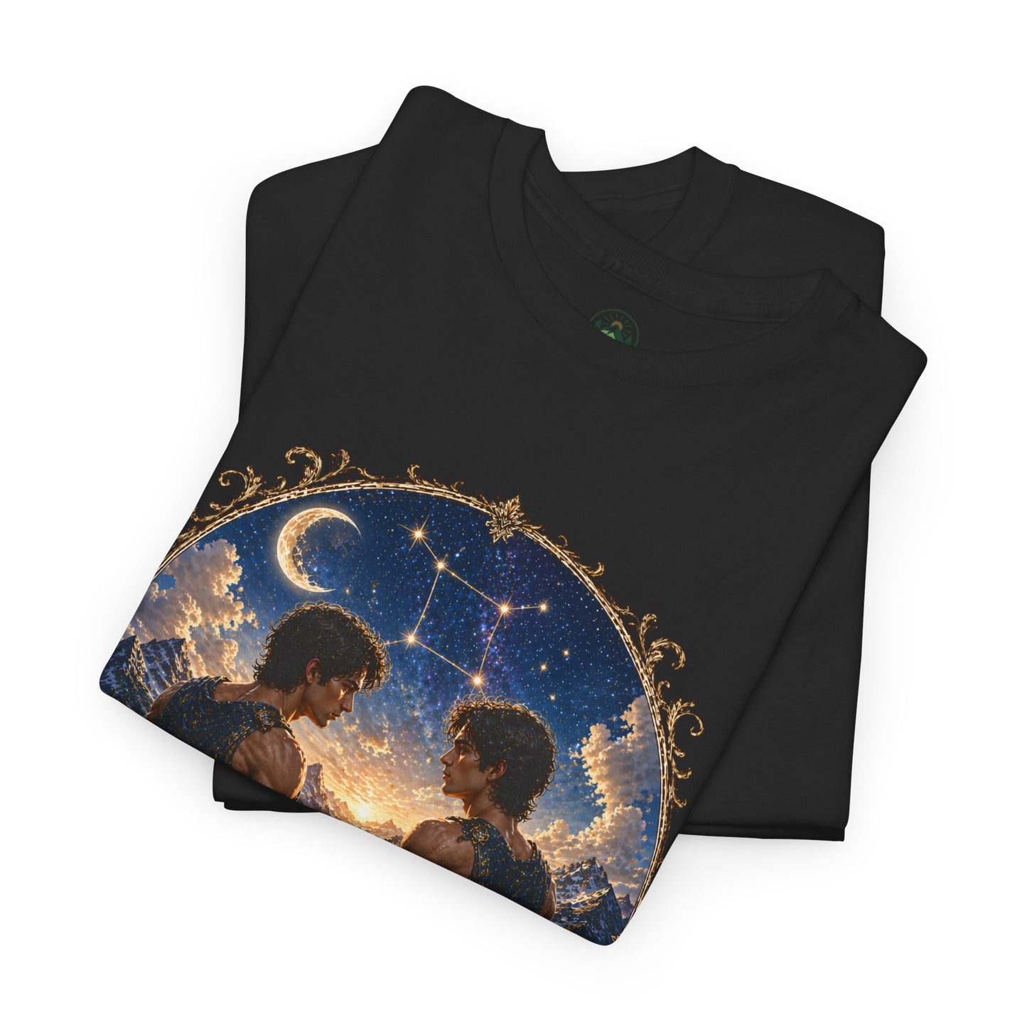 Gemini Zodiac T-Shirt – Dual Energy Twins Design | Astrology & Cosmic Nature Tee