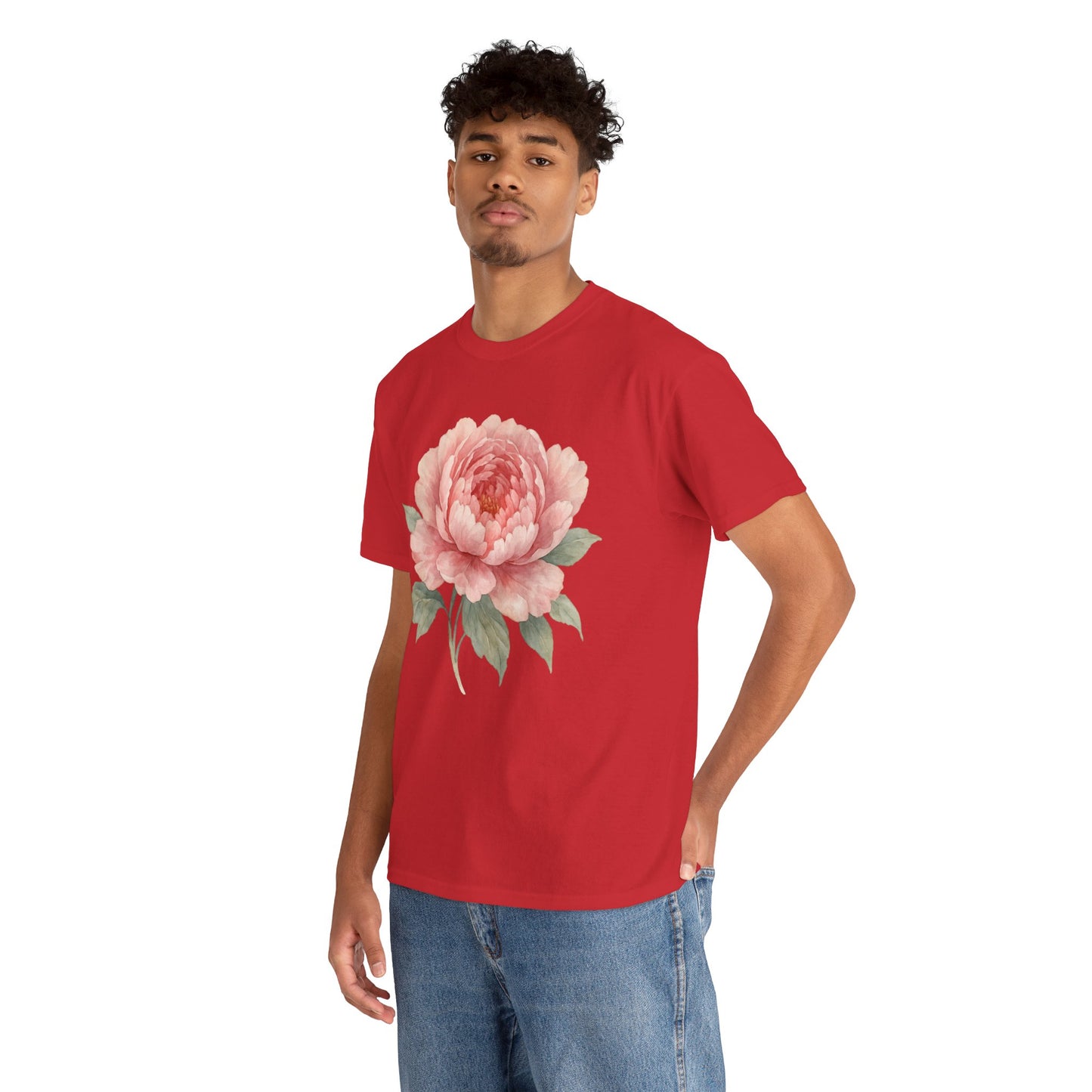 Peony Flower T-Shirt – Soft Floral Aesthetic Tee