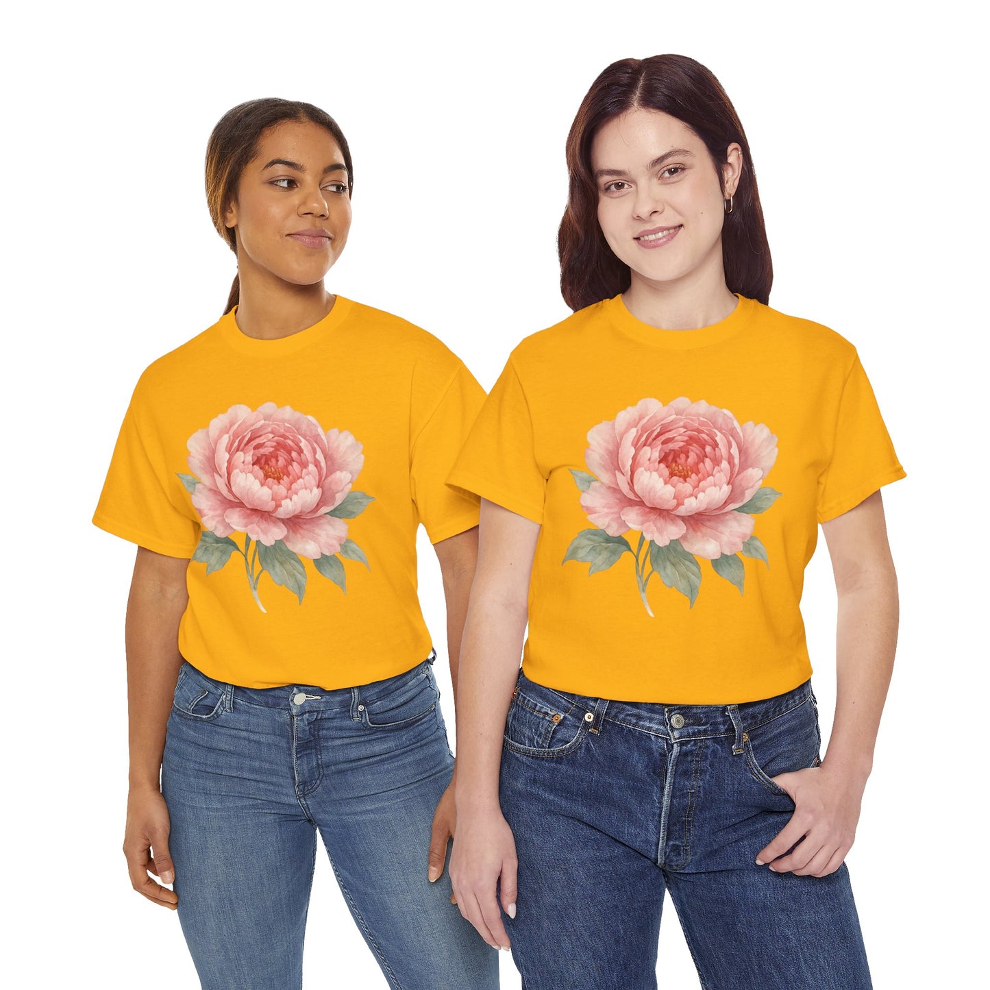 Peony Flower T-Shirt – Soft Floral Aesthetic Tee