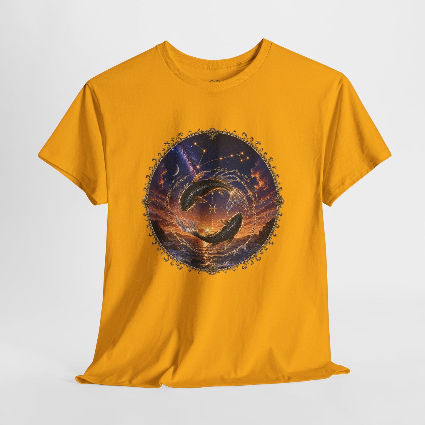 Pisces Zodiac T-Shirt – Dreamy Fish Cosmic Design | Spiritual & Aesthetic Astrology Tee