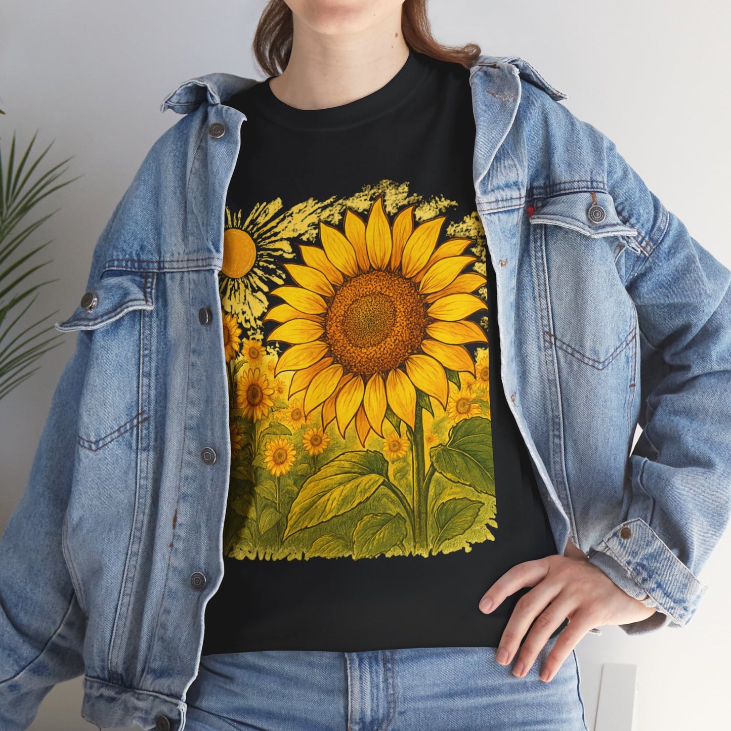 Sunflower Sunshine T-Shirt – Bright Floral Aesthetic Tee