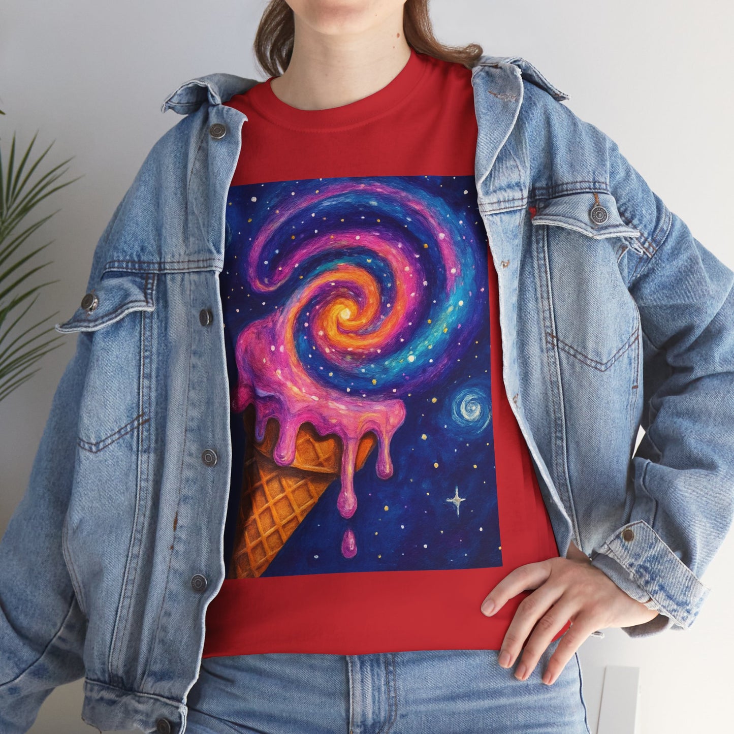 Ice Cream Galaxy T-Shirt – Fun Cosmic Aesthetic Tee