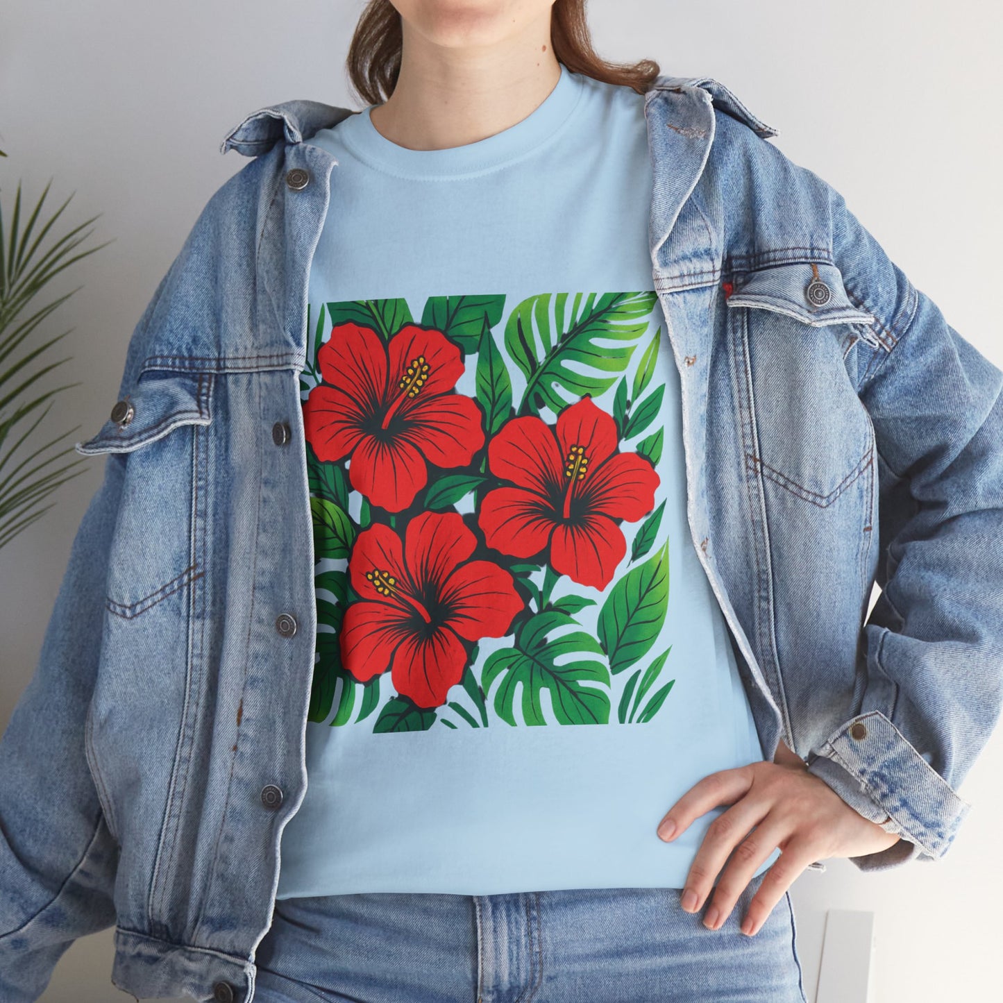 Tropical Hibiscus Flower T-Shirt – Summer Vibe Aesthetic Tee