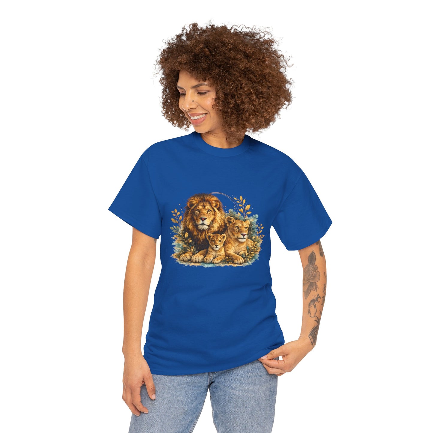 Lion Family T-Shirt – Majestic Wildlife Nature Design | Lion Pride Graphic Tee