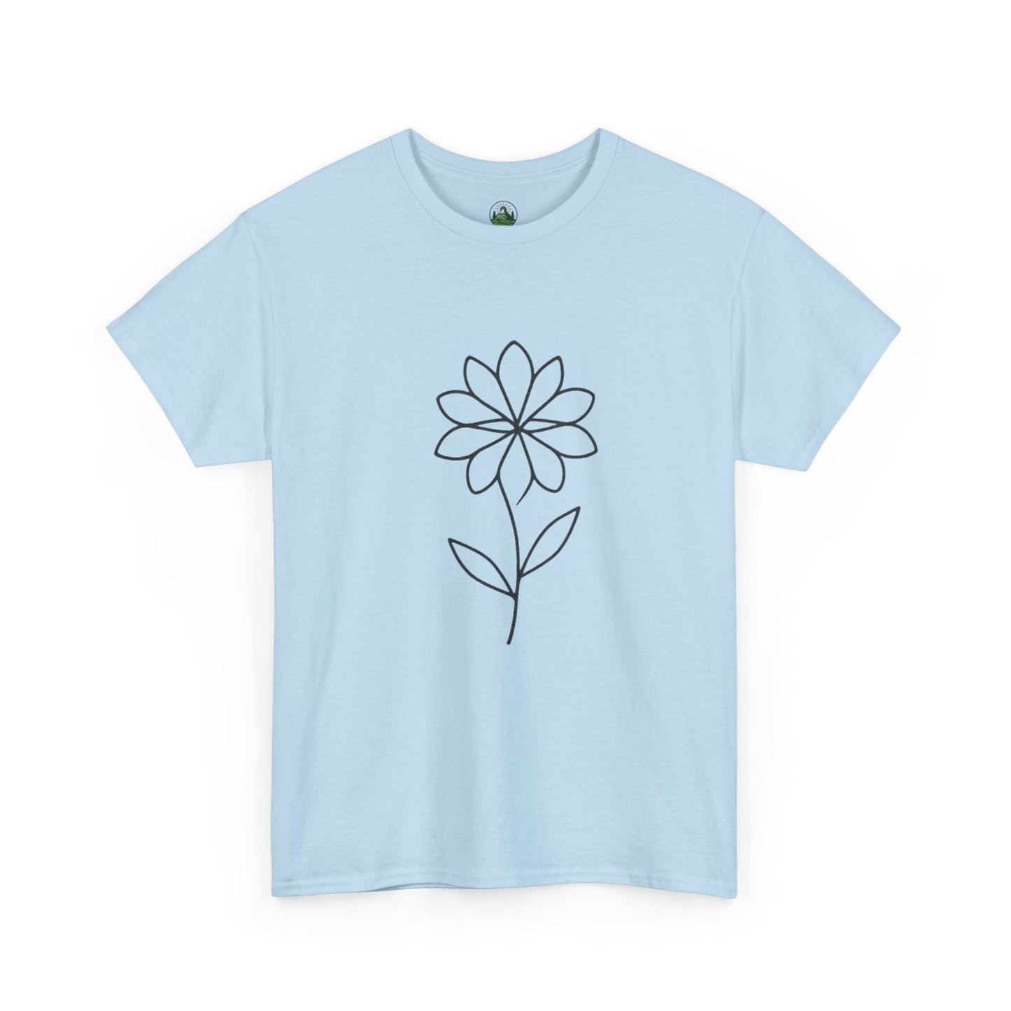 Minimalist Flower T-Shirt – Soft Floral Aesthetic Tee