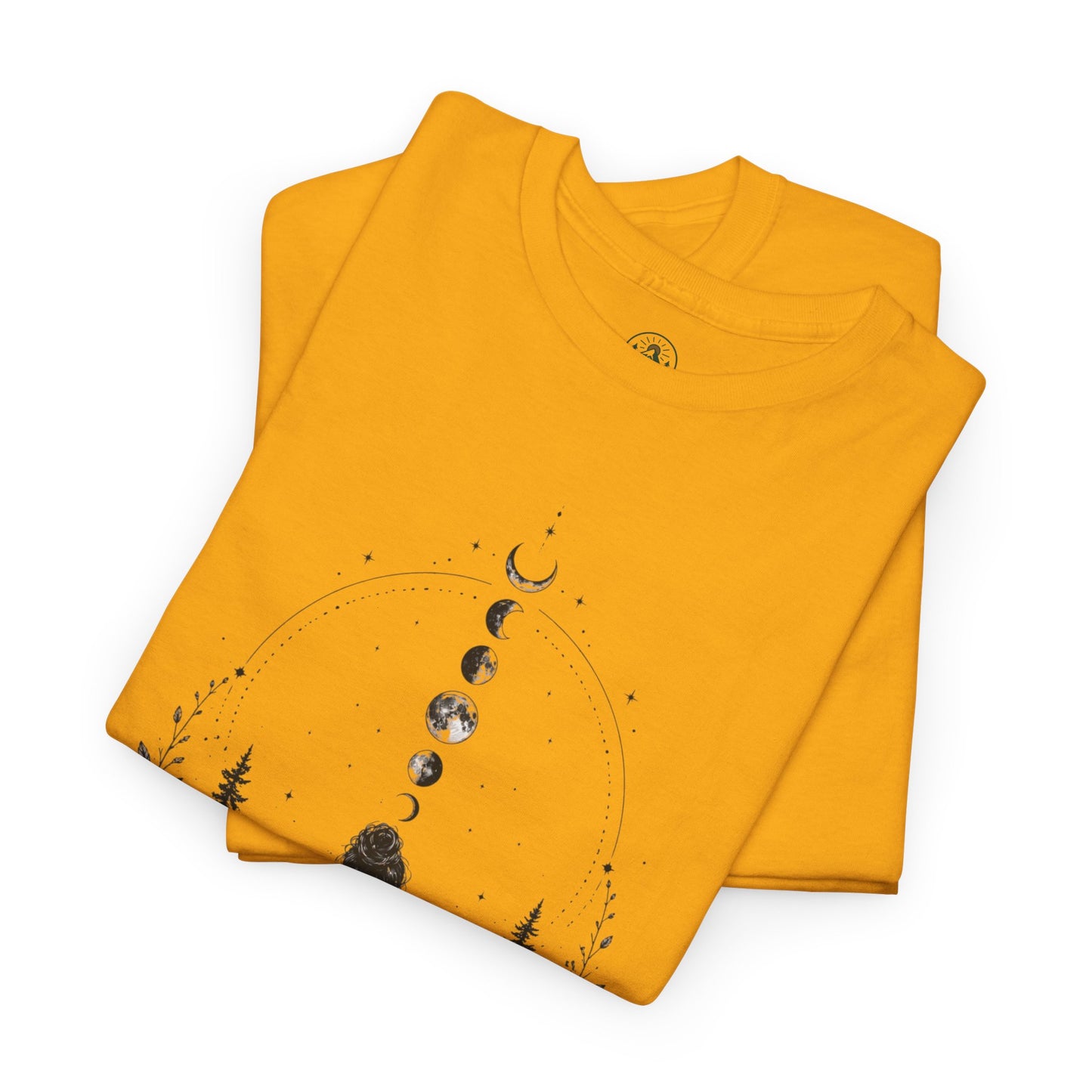 Minimalist Mystic Nature T-Shirt – Abstract Ink Art Design | Calm Aesthetic Tee