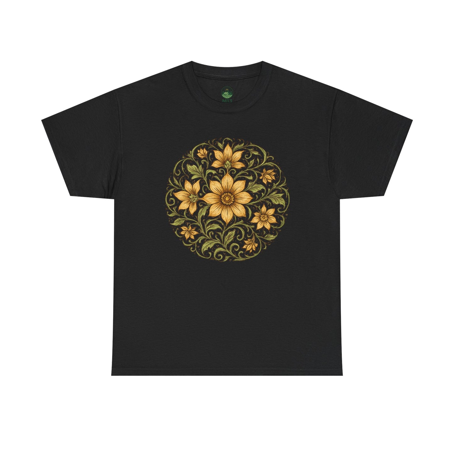 Spring Awakening Mandala T-Shirt – Boho Floral Aesthetic Tee