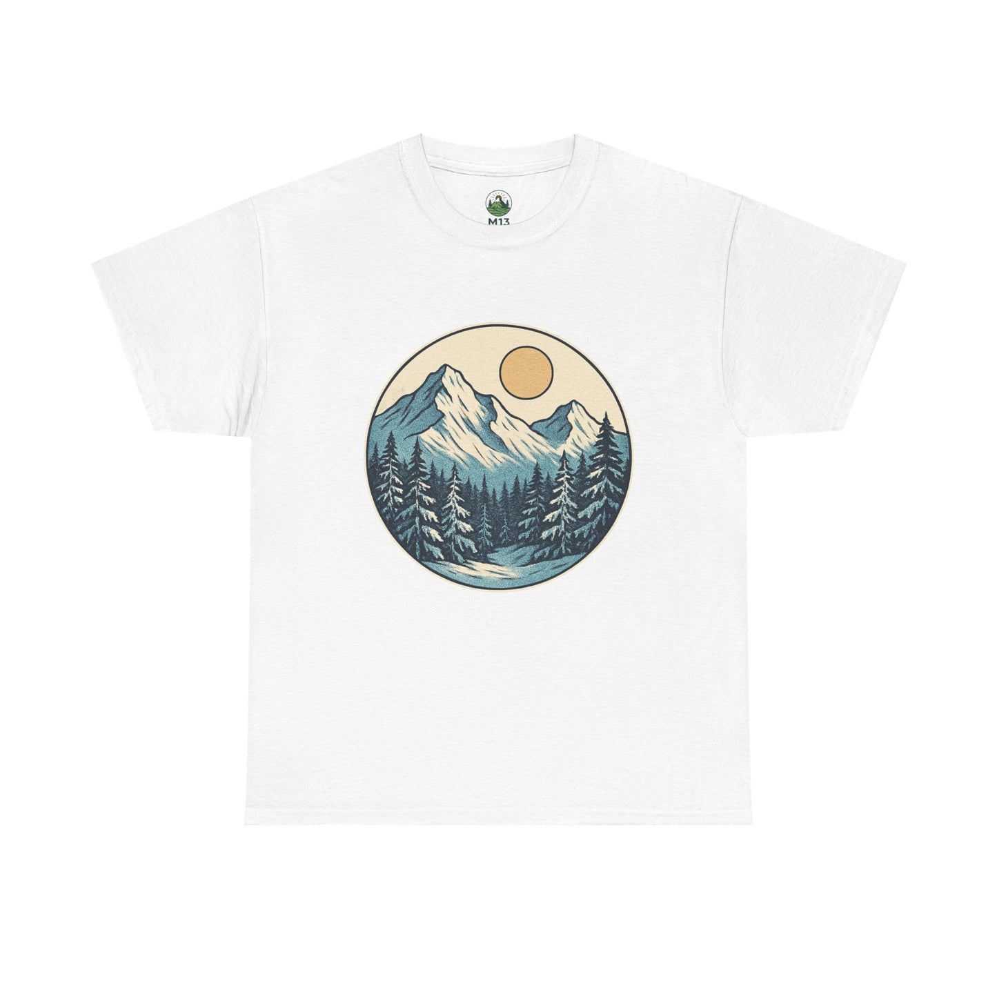 Winter Sunrise T-Shirt – Minimalist Nature Landscape Tee