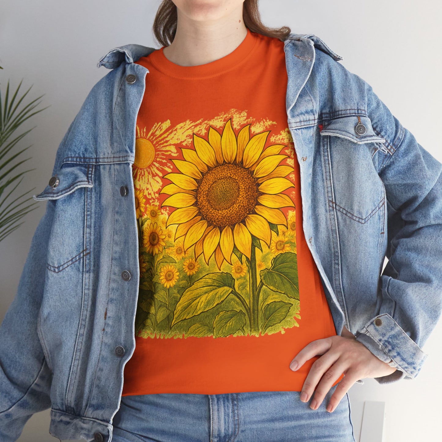 Sunflower Sunshine T-Shirt – Bright Floral Aesthetic Tee