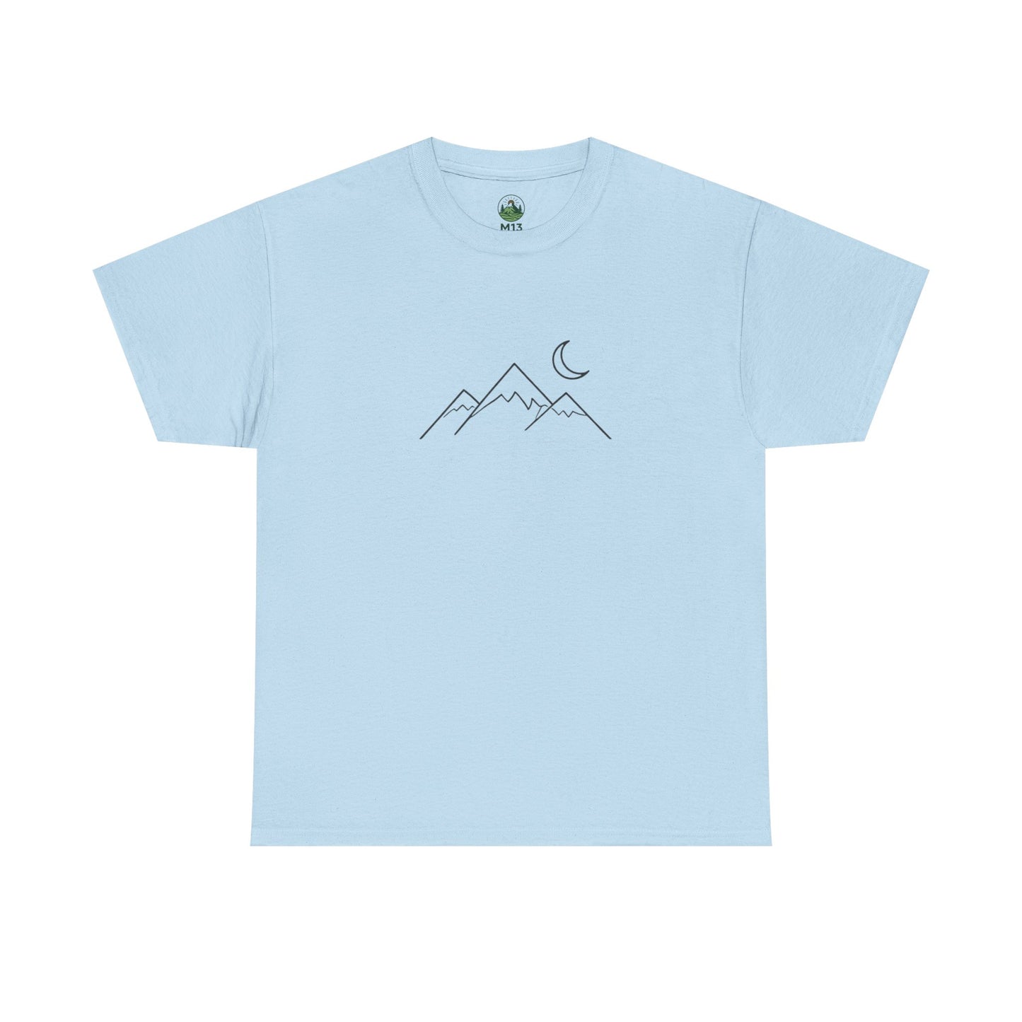 Mountain Moon T-Shirt – Minimalist Nature Night Aesthetic Tee