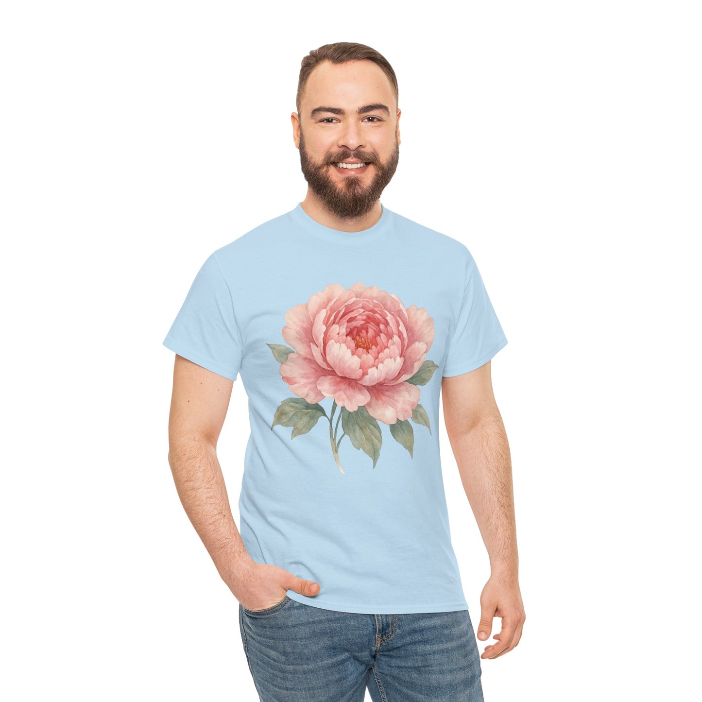Peony Flower T-Shirt – Soft Floral Aesthetic Tee