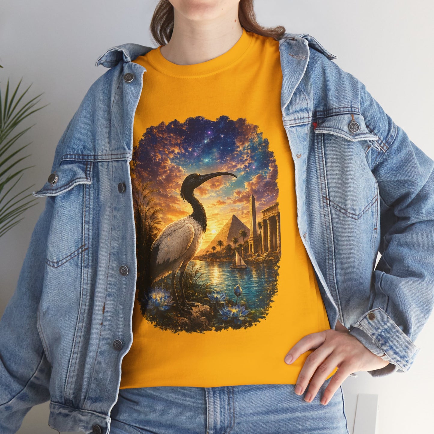 Spirit of Ancient Egypt – Sacred Ibis Nature T-Shirt | Egyptian Wildlife Graphic Tee