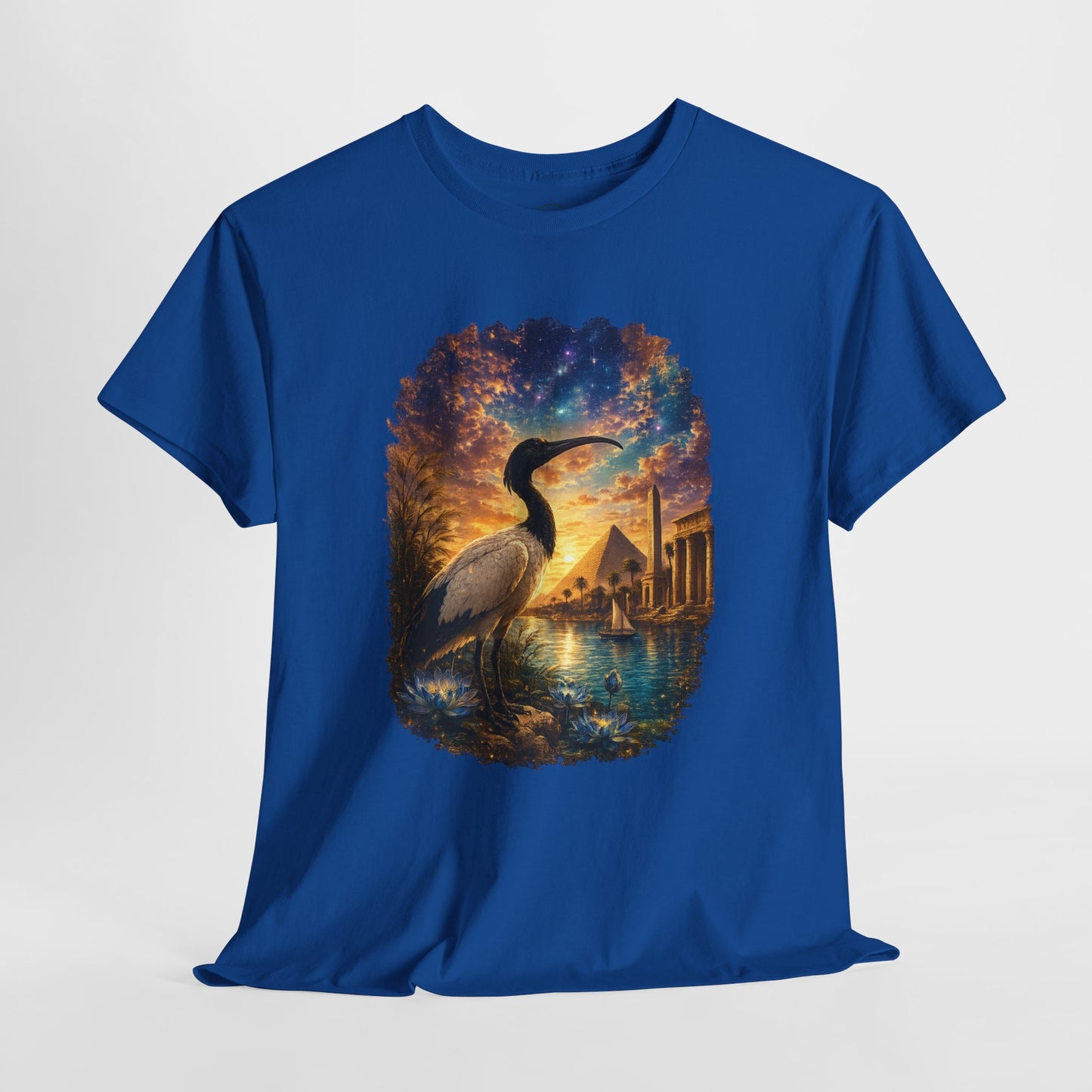 Spirit of Ancient Egypt – Sacred Ibis Nature T-Shirt | Egyptian Wildlife Graphic Tee