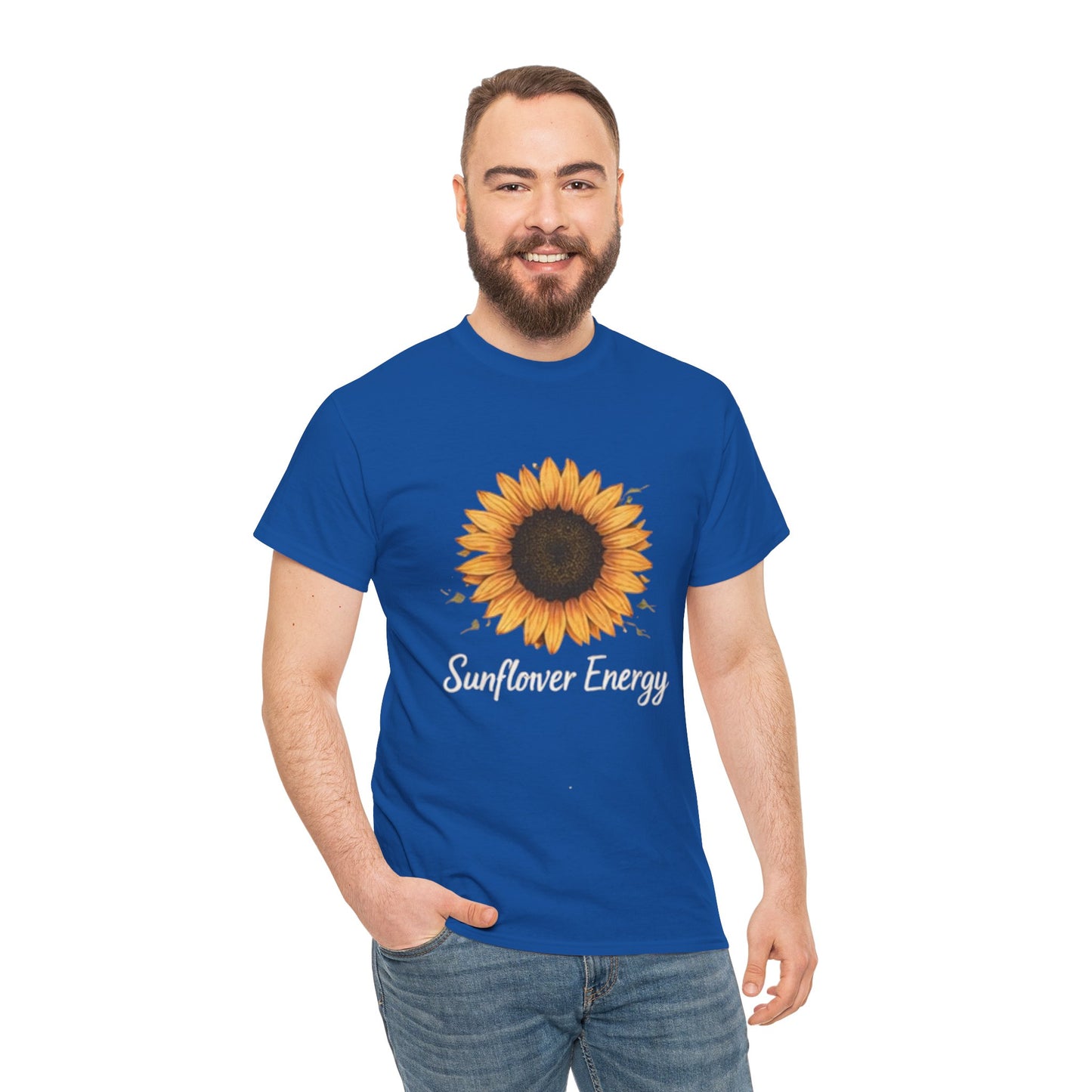 Sunflower Energy T- Shirt - Minimalist Nature Aesthetic Tee, Positive Vibes Graphic Shirt