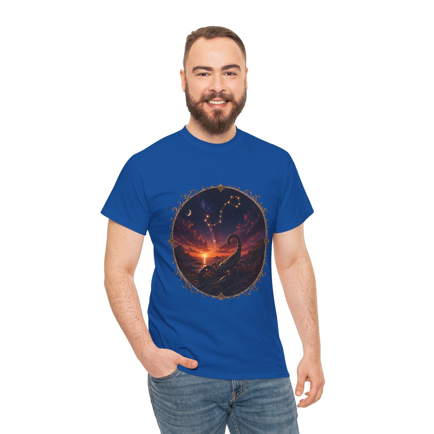 Scorpio Zodiac T-Shirt – Dark Scorpion Mystic Design | Intense Astrology Power Tee