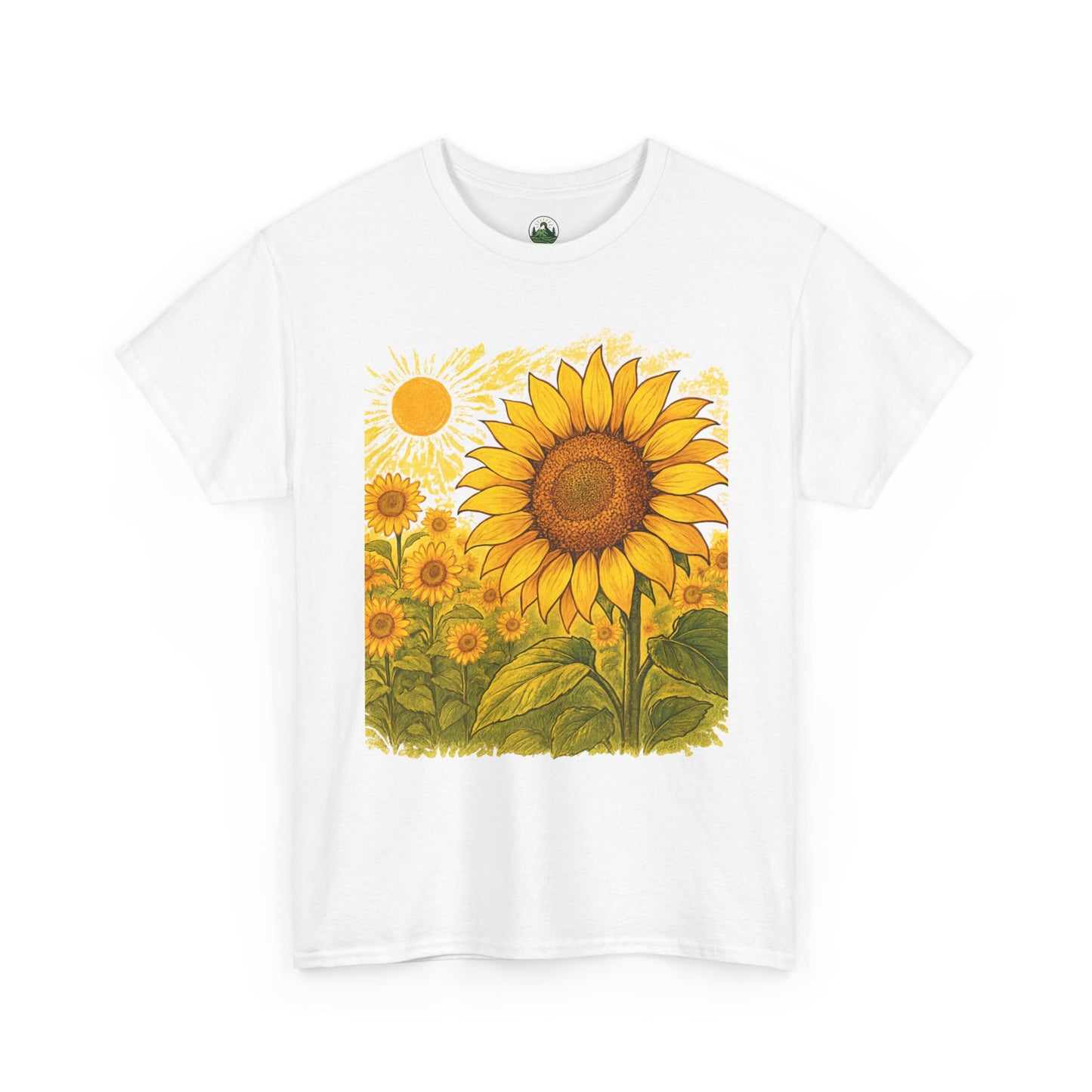 Sunflower Sunshine T-Shirt – Bright Floral Aesthetic Tee