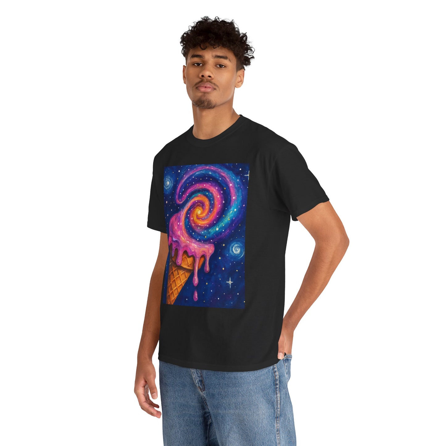 Ice Cream Galaxy T-Shirt – Fun Cosmic Aesthetic Tee
