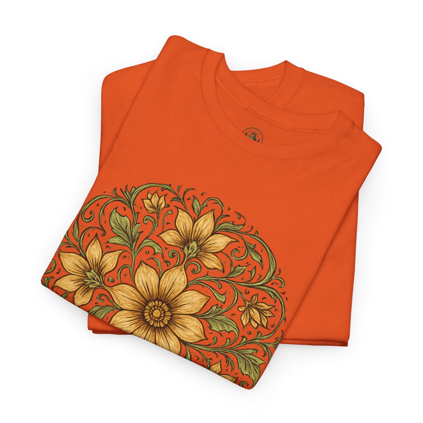 Spring Awakening Mandala T-Shirt – Boho Floral Aesthetic Tee