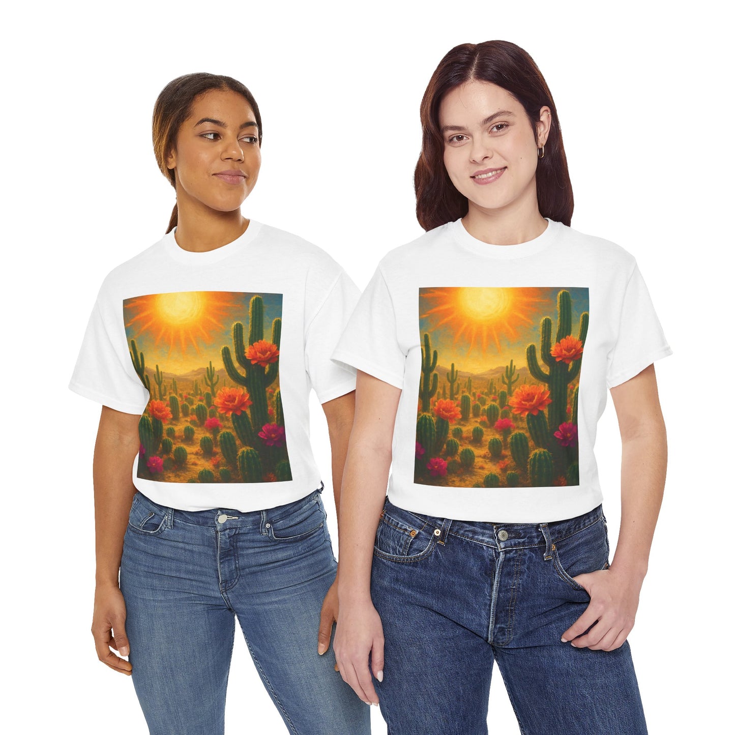 Desert Bloom T-Shirt – Minimalist Nature Aesthetic Tee