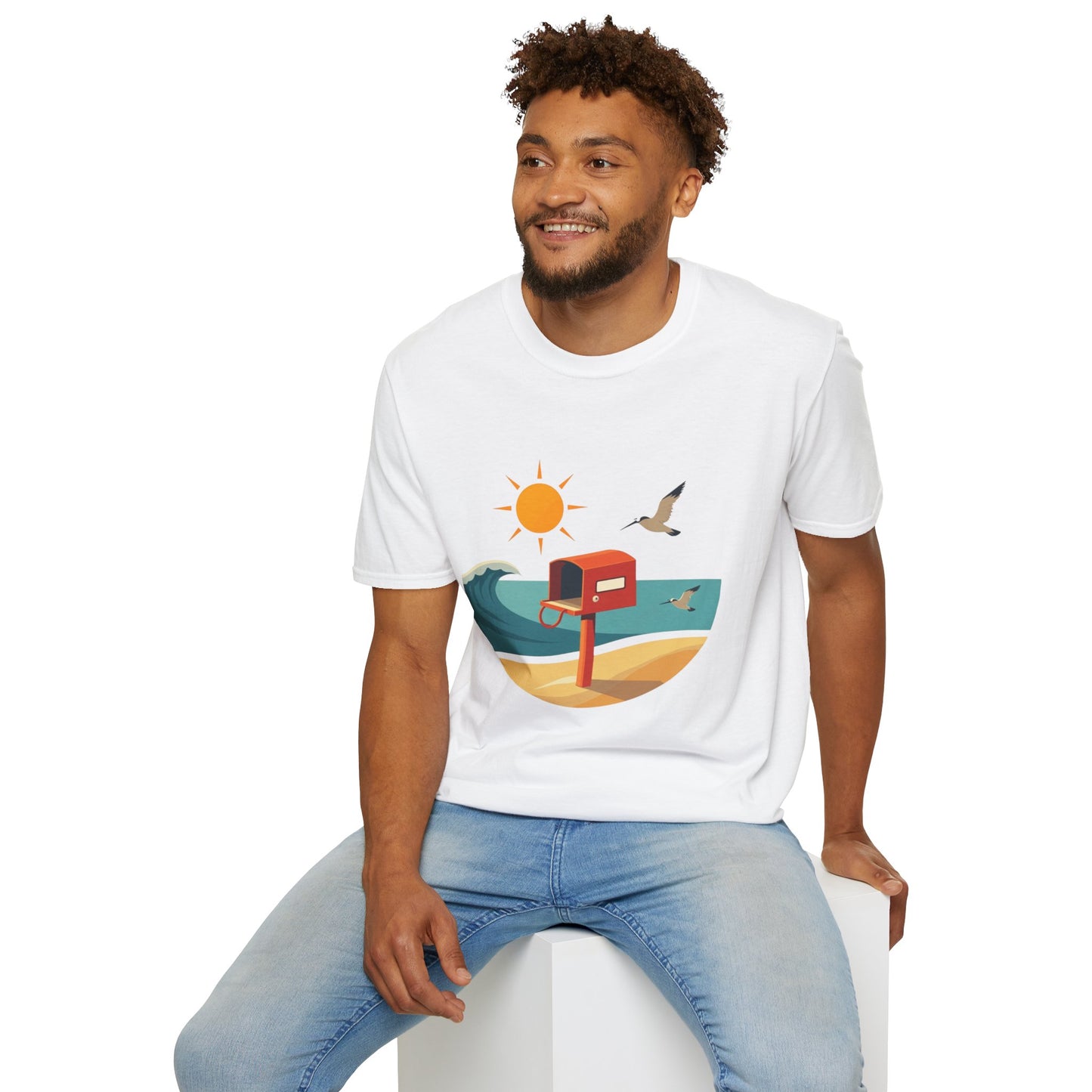 Summer Vibes T-Shirt – Minimalist Beach Aesthetic Tee