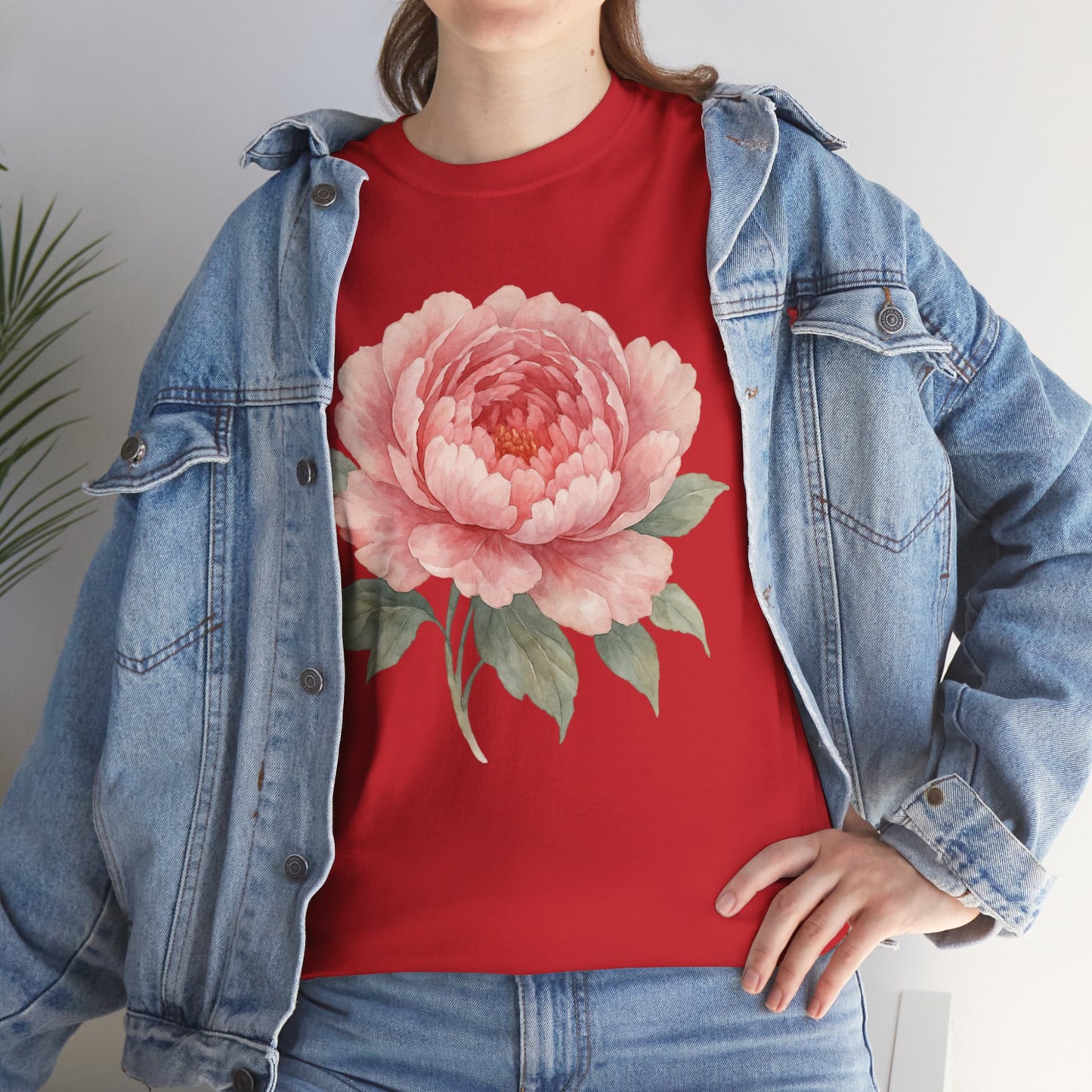 Peony Flower T-Shirt – Soft Floral Aesthetic Tee