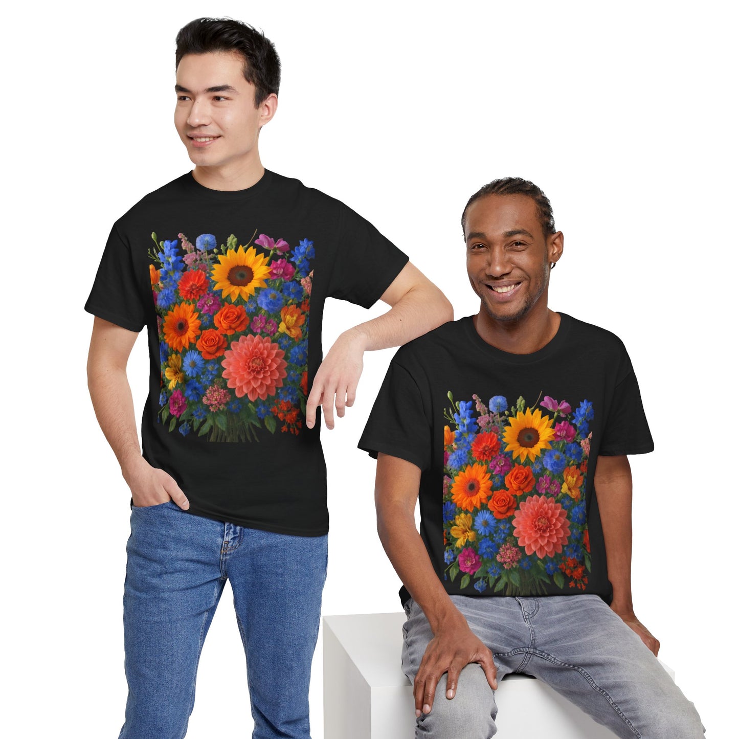 Garden Bouquet Flower T-Shirt – Summer Floral Aesthetic Tee