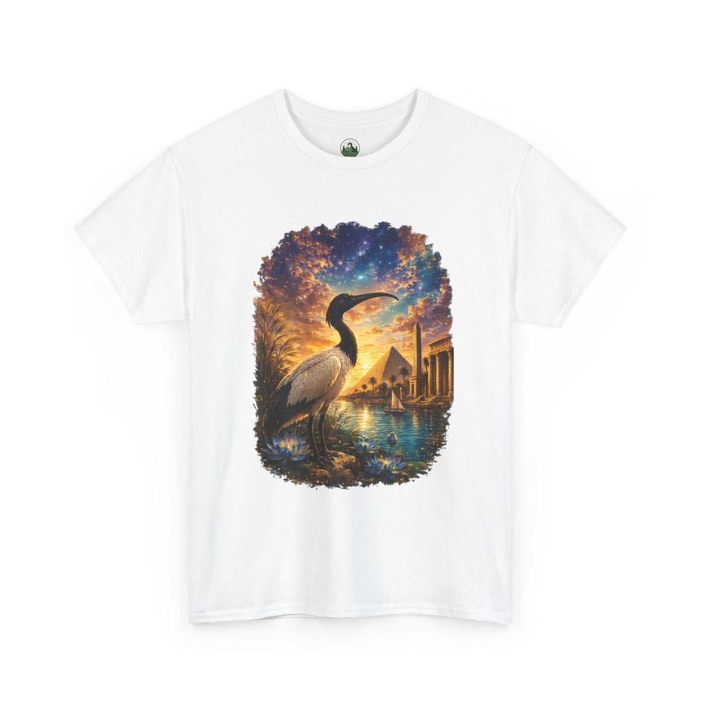 Spirit of Ancient Egypt – Sacred Ibis Nature T-Shirt | Egyptian Wildlife Graphic Tee