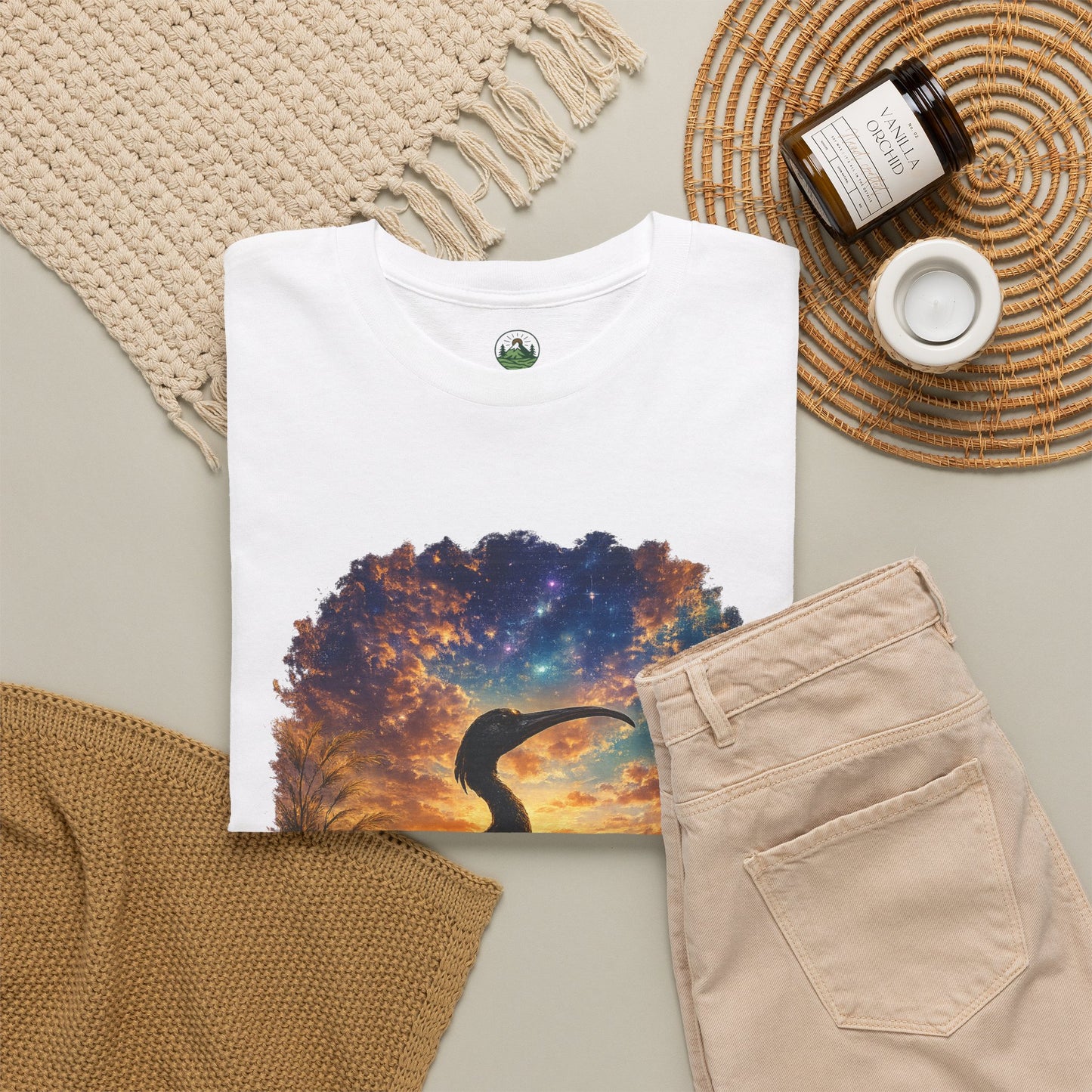 Spirit of Ancient Egypt – Sacred Ibis Nature T-Shirt | Egyptian Wildlife Graphic Tee