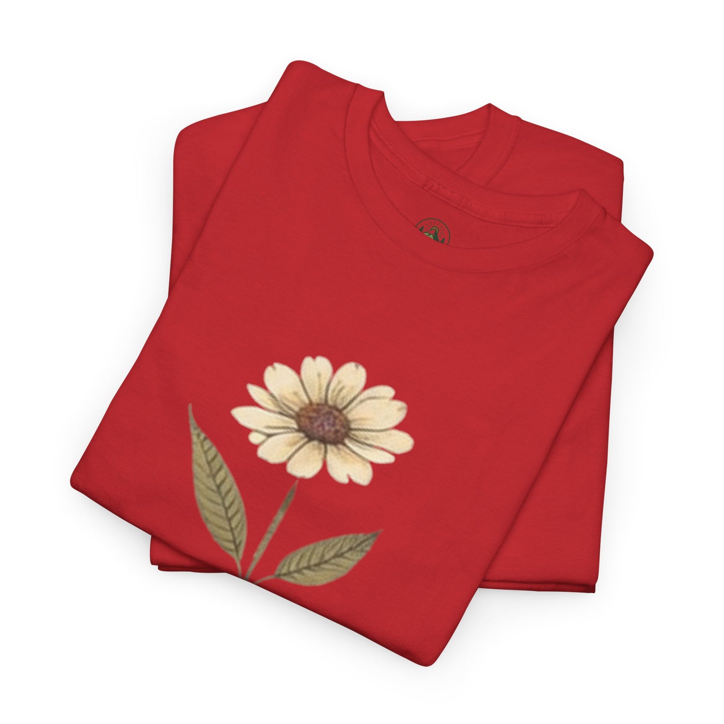 Minimalist Flower Roots T-Shirt – Nature Inspired Graphic Tee, Botanical Design, Aesthetic Plant Shirt, Unisex Cotton Tee