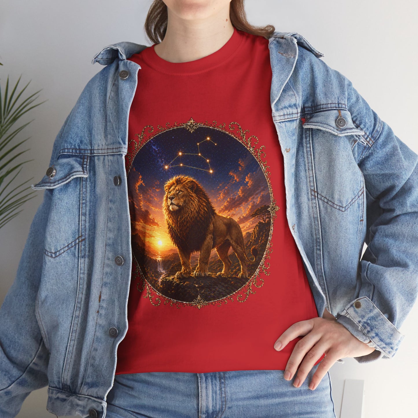 Leo Zodiac T-Shirt – Majestic Lion Cosmic Design | Bold Astrology Power Tee