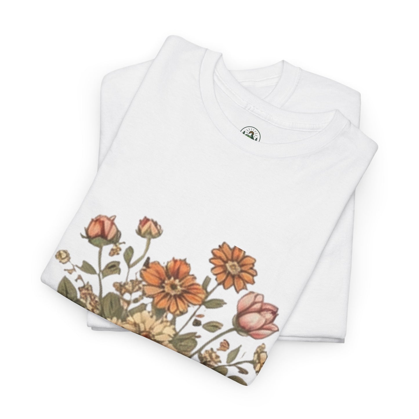 Nature Is My Therapy T-Shirt - Minimalist Floral Design Tee
