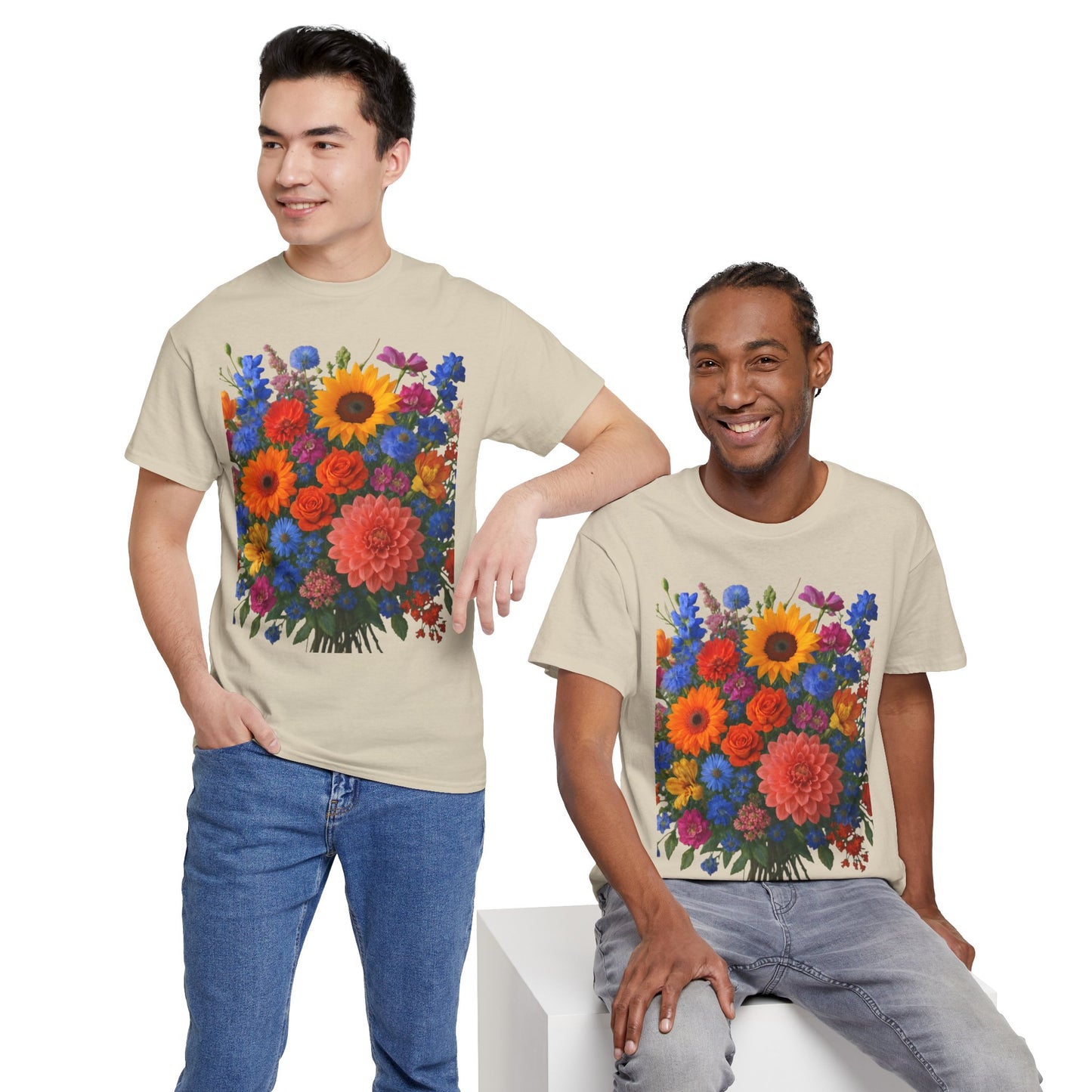 Garden Bouquet Flower T-Shirt – Summer Floral Aesthetic Tee