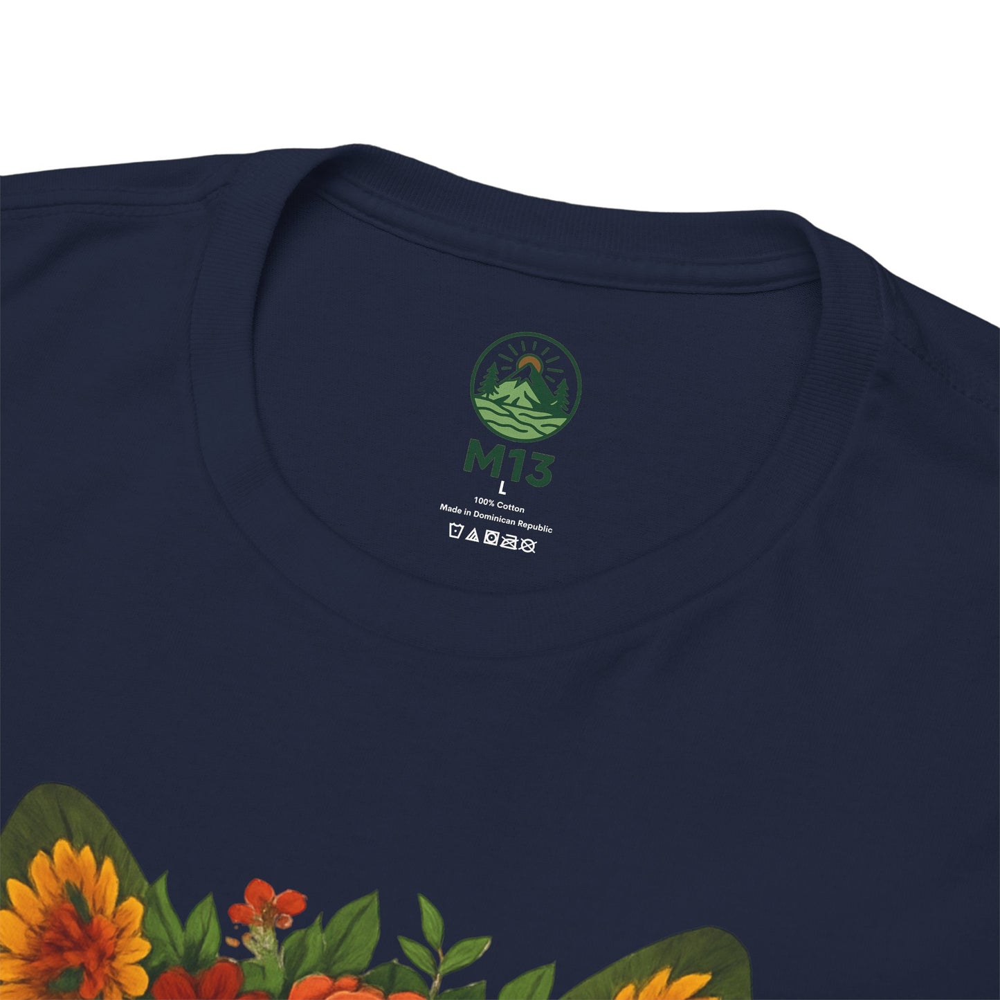 Floral Animal Portrait T-Shirt – Nature Art Aesthetic Tee