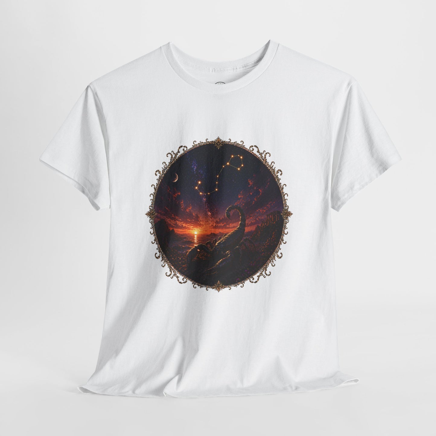 Scorpio Zodiac T-Shirt – Dark Scorpion Mystic Design | Intense Astrology Power Tee